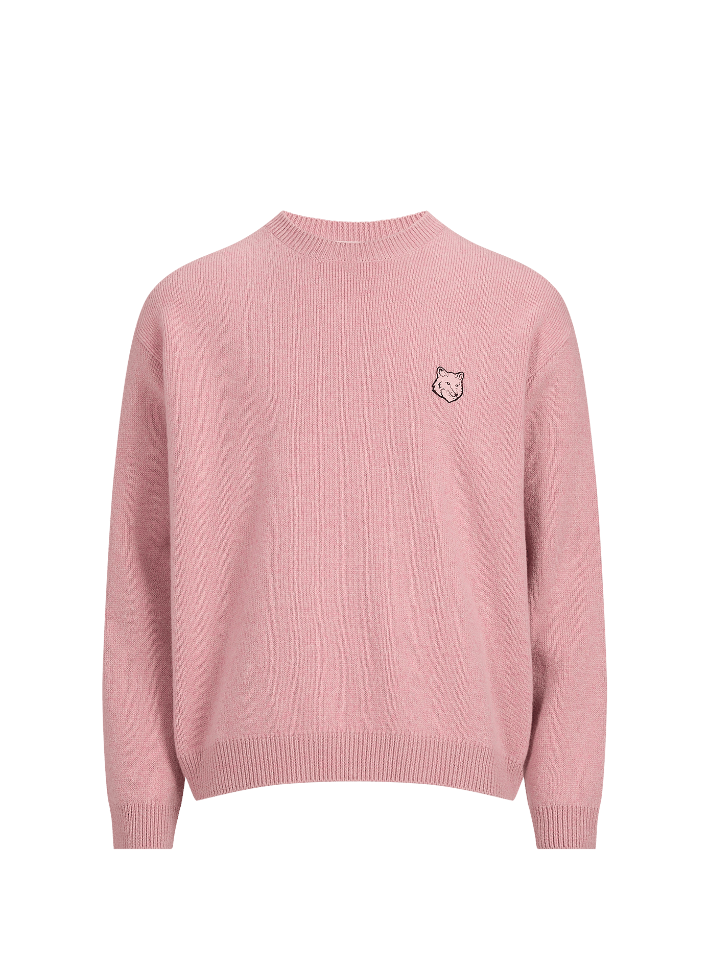 Pull oversize en laine MAISON KITSUNÉ Rose
