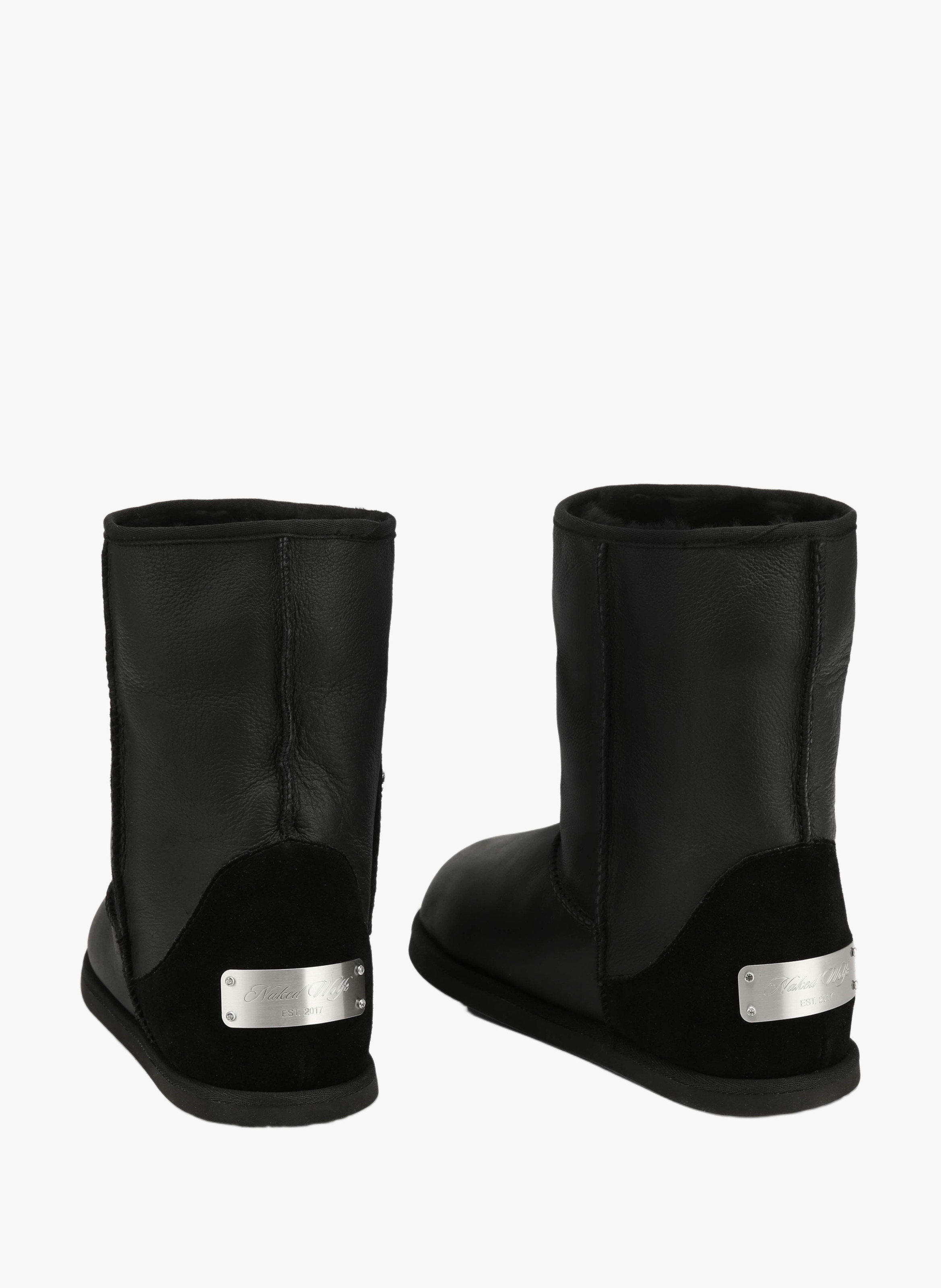 Bottines honour en cuir NAKED WOLFE Noir