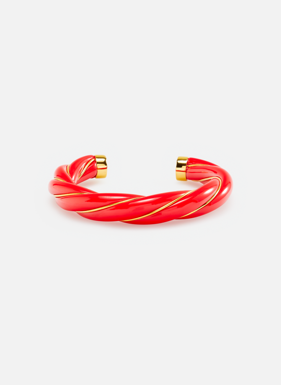 AURELIE BIDERMANN Twisted bracelet Red
