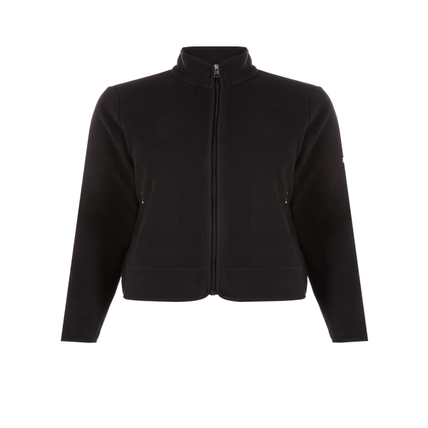 Shop Aigle Plain Fleece Jacket In Black