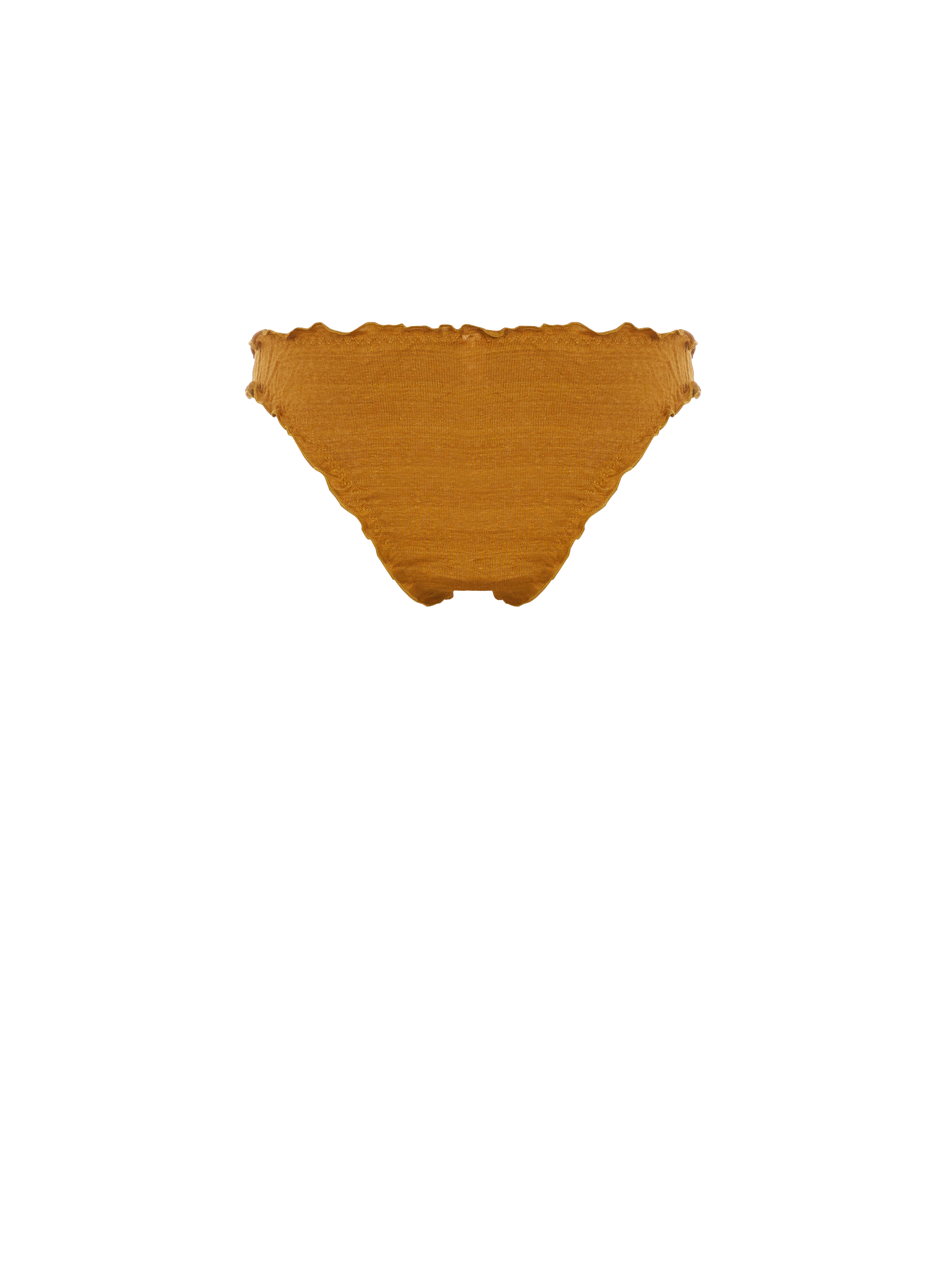 Culotte en lin froncée MOMONI Marron