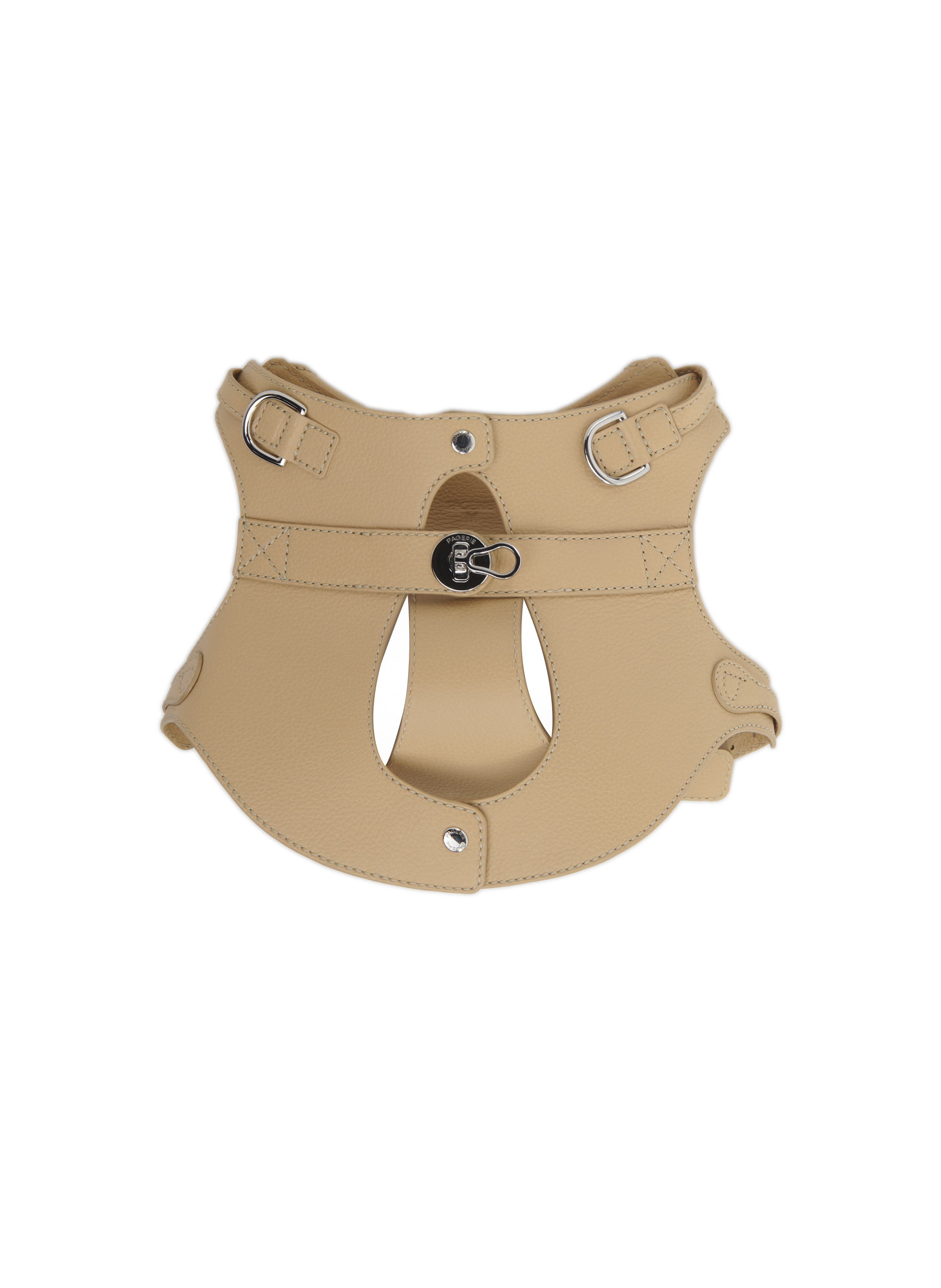 Harnais en cuir  PAGERIE Beige