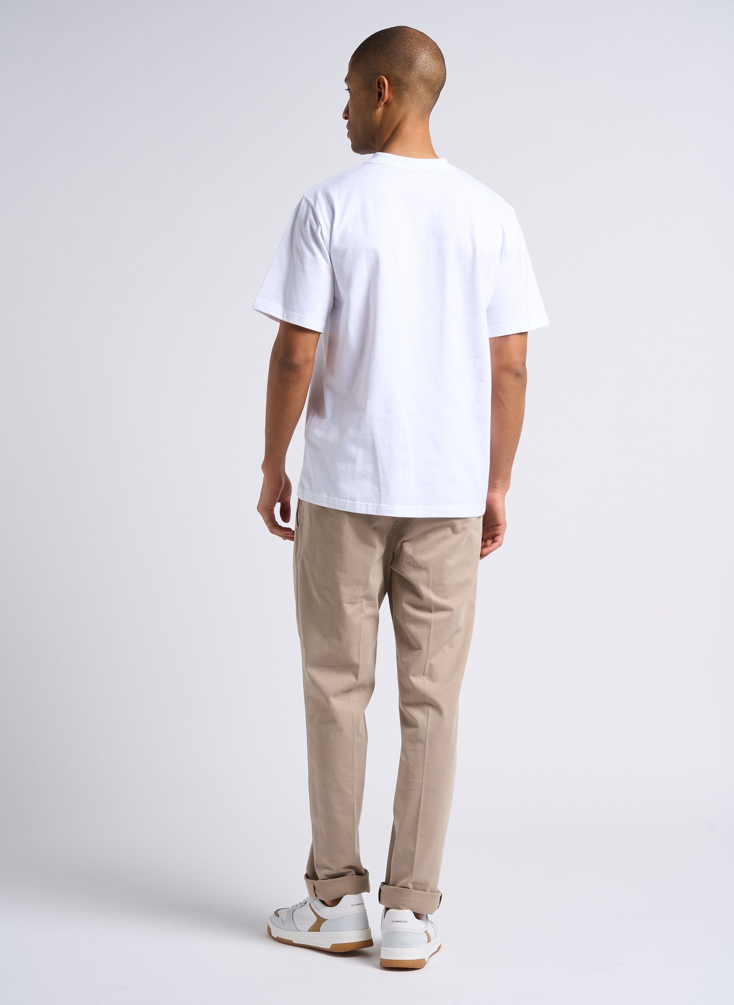 Tee-shirt droit ras du cou en coton bio callac ARMOR-LUX Blanc