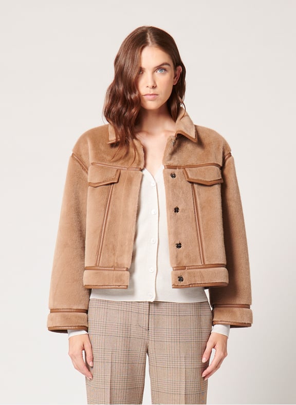 Veste camel droite - monge Marron by ZAPA ZAPA Veste camel droite - monge Marron