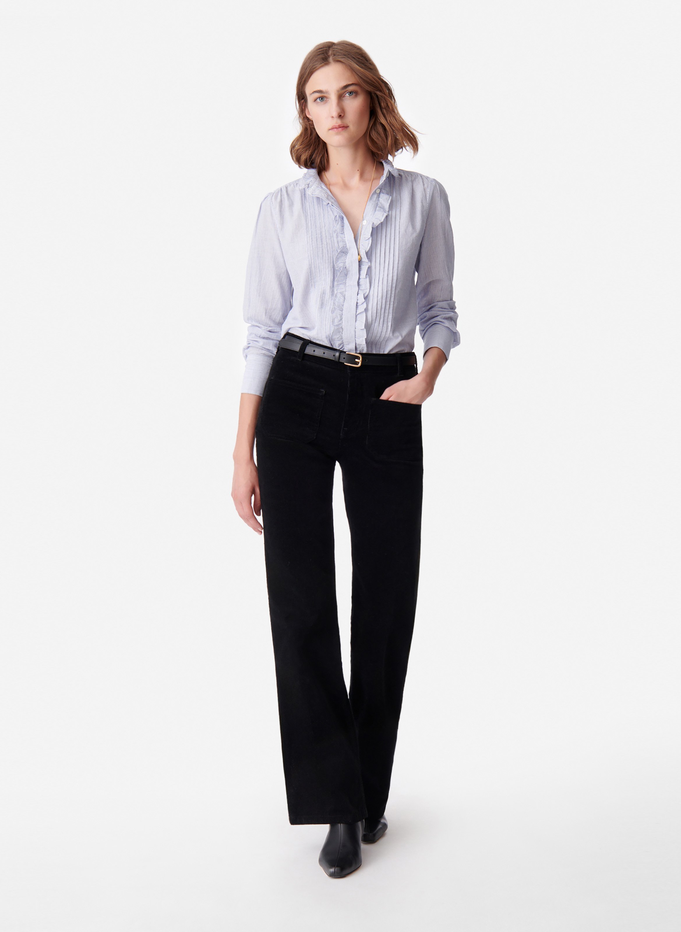 VANESSA BRUNO Pantalon flare dompay Noir