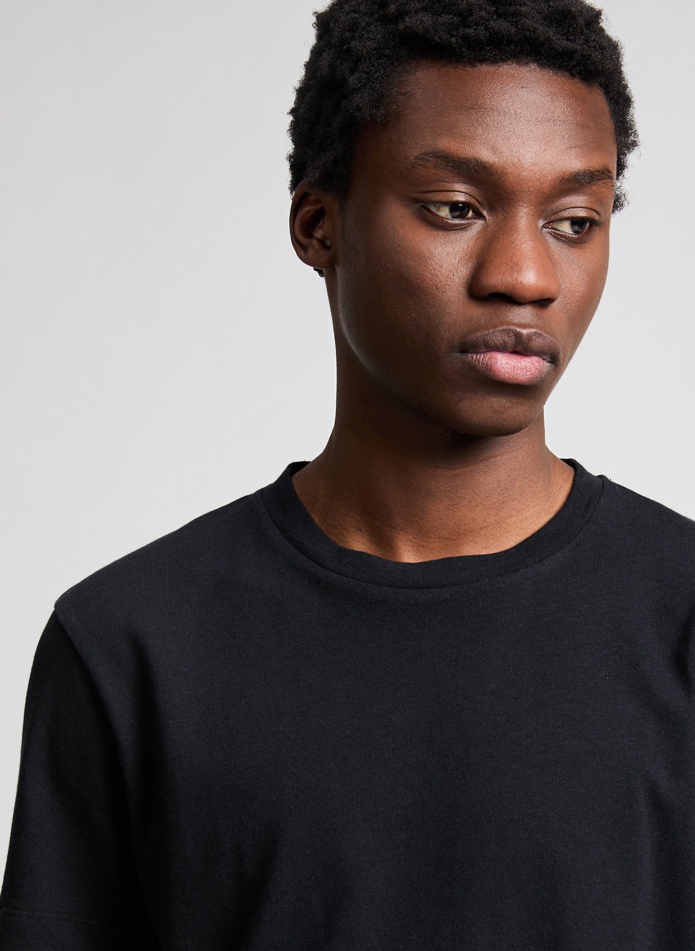 T-shirt en coton et lin AU PRINTEMPS PARIS Noir