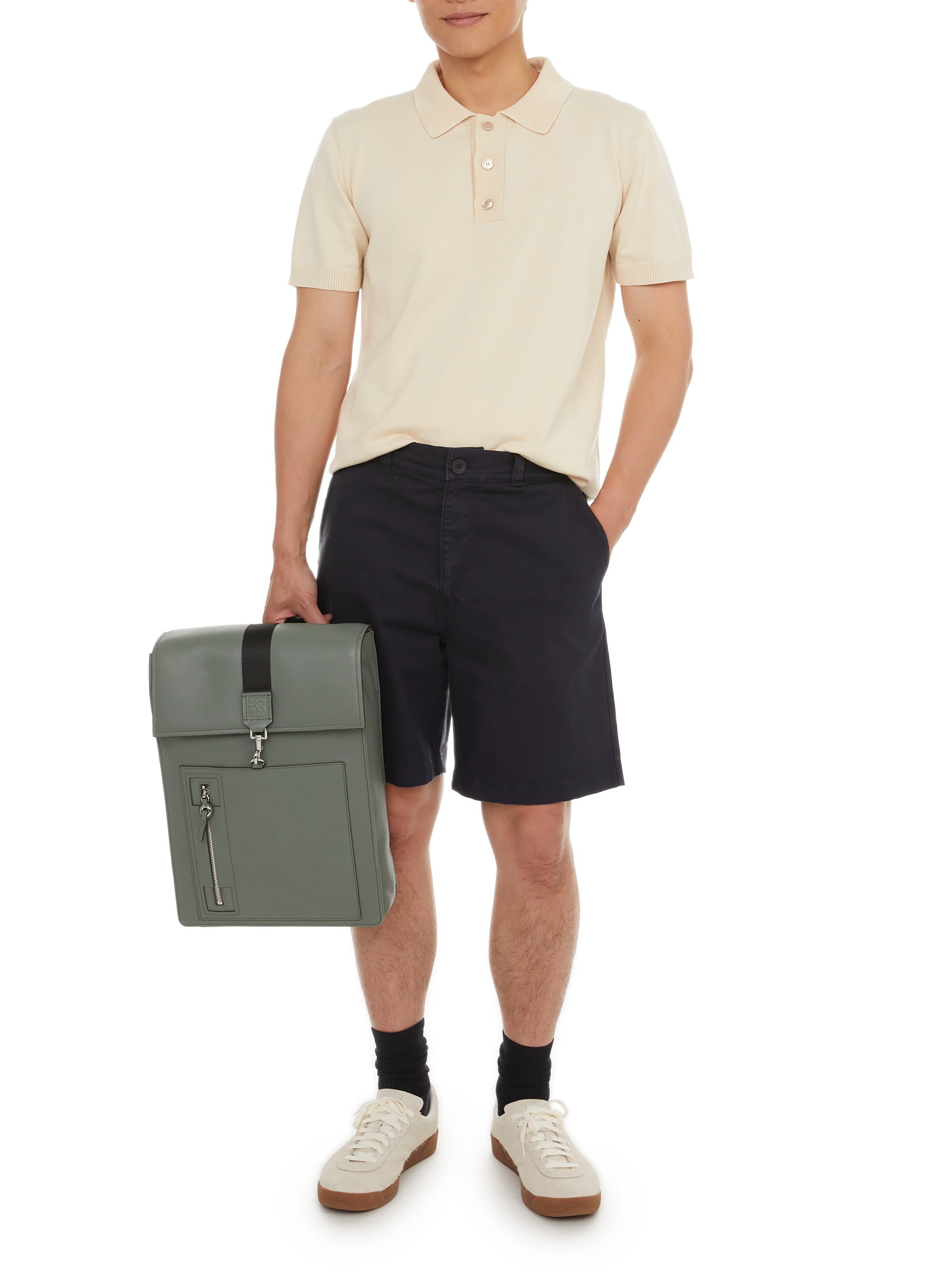 Short en coton  SAISON 1865 Bleu