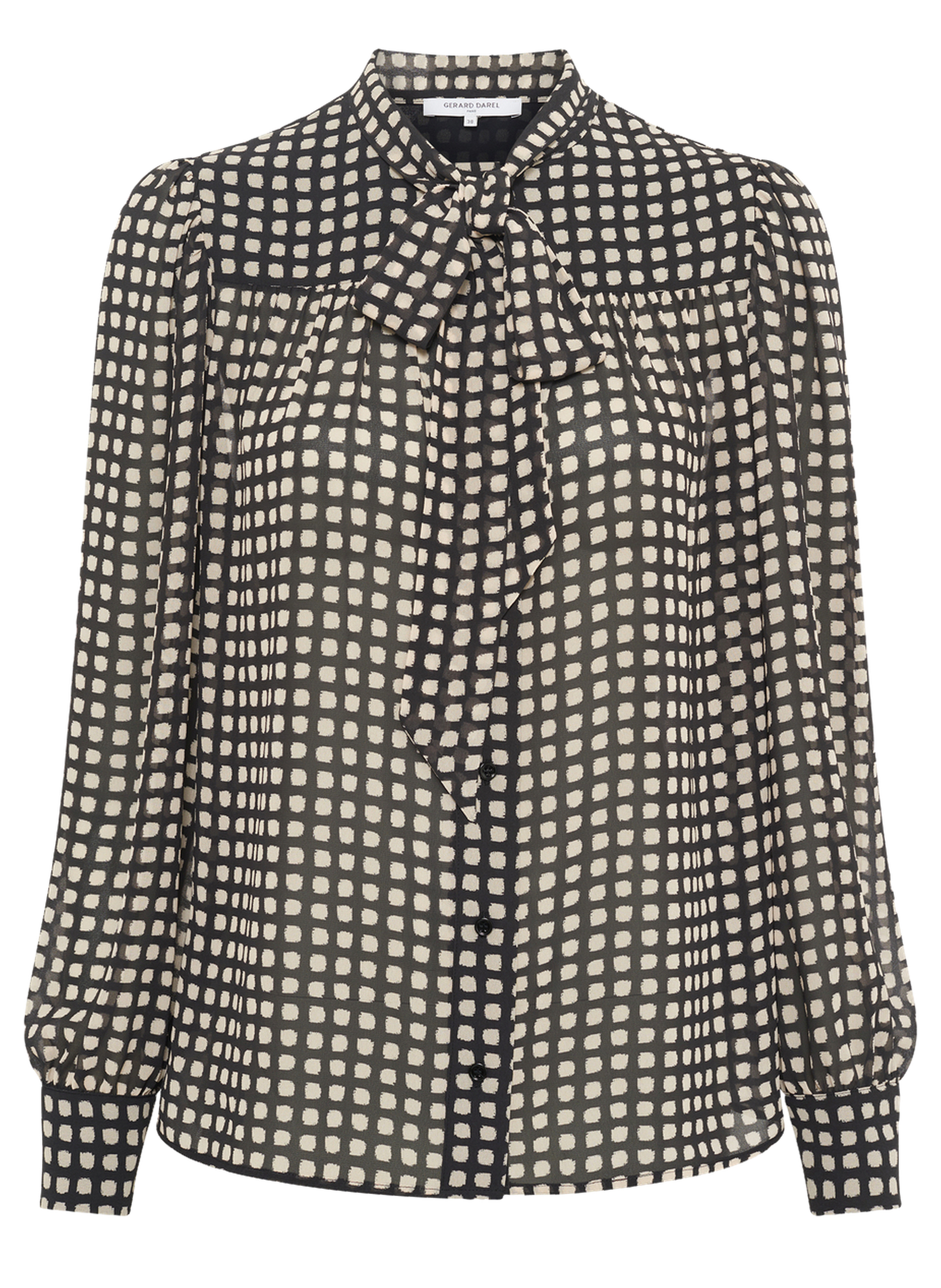 Chemise à pois graphiques - alisha GERARD DAREL Noir