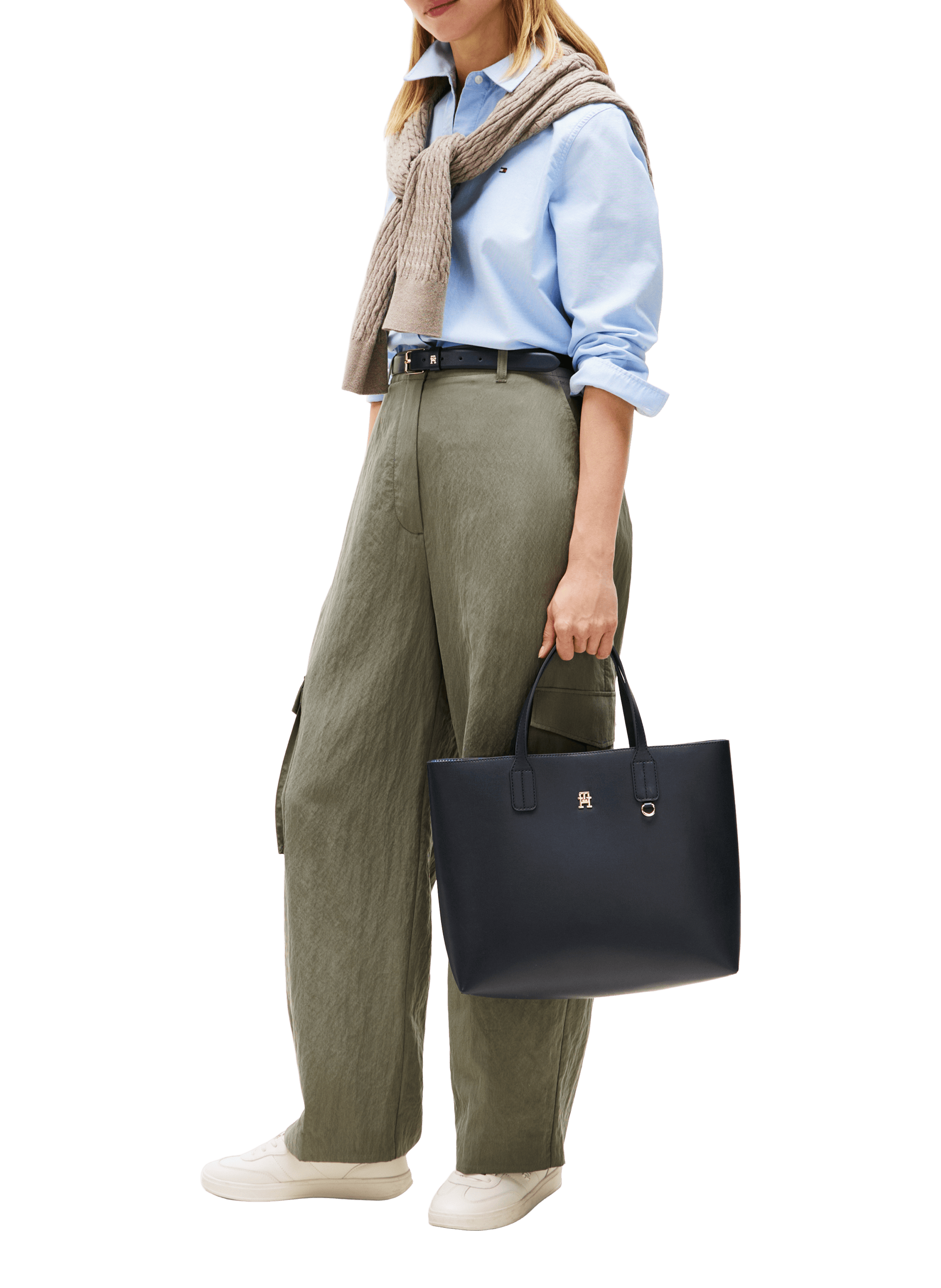 Sac cabas Icon Satchel TOMMY HILFIGER Bleu