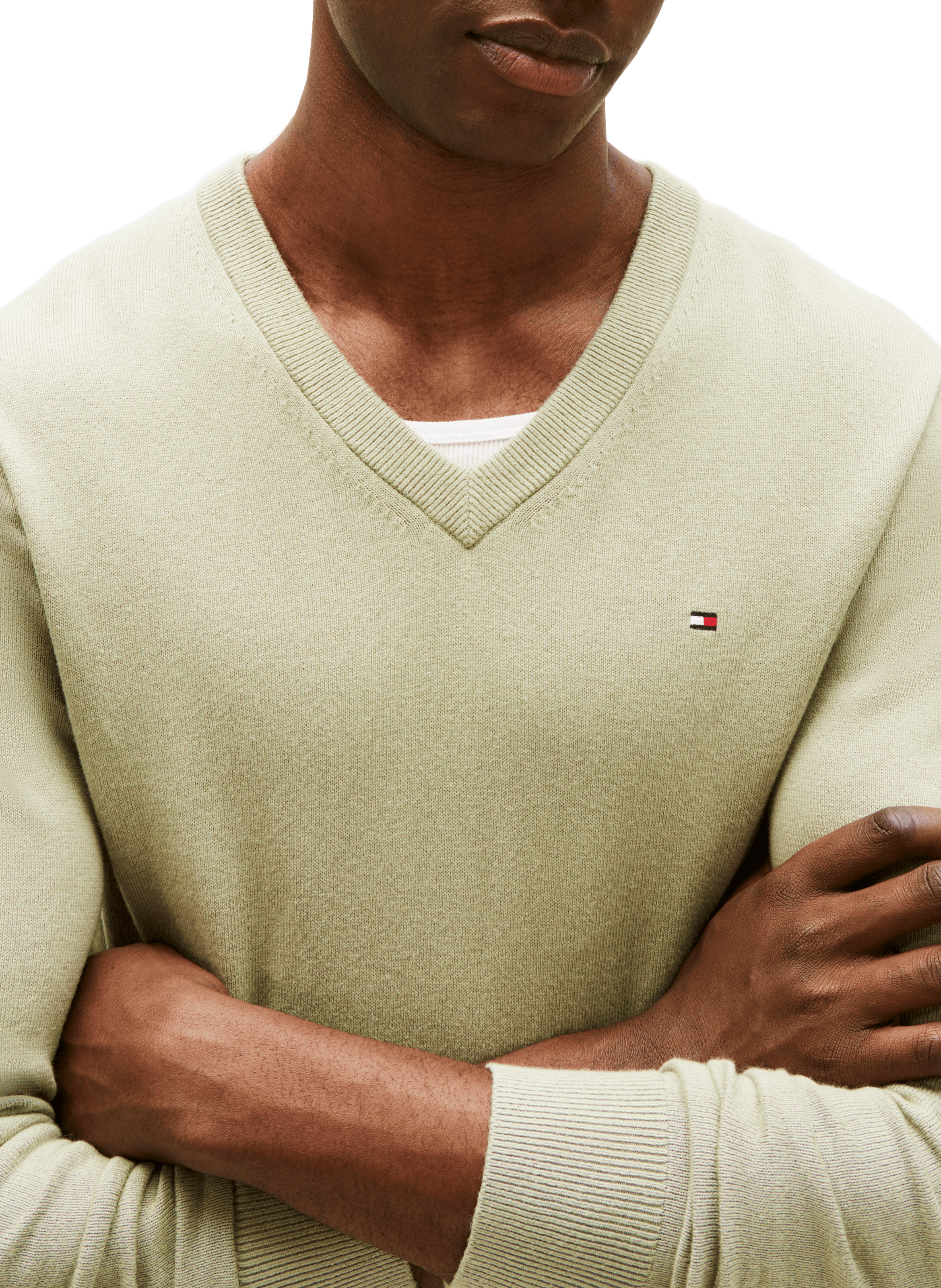 Cotton and cashmere jumper TOMMY HILFIGER Green