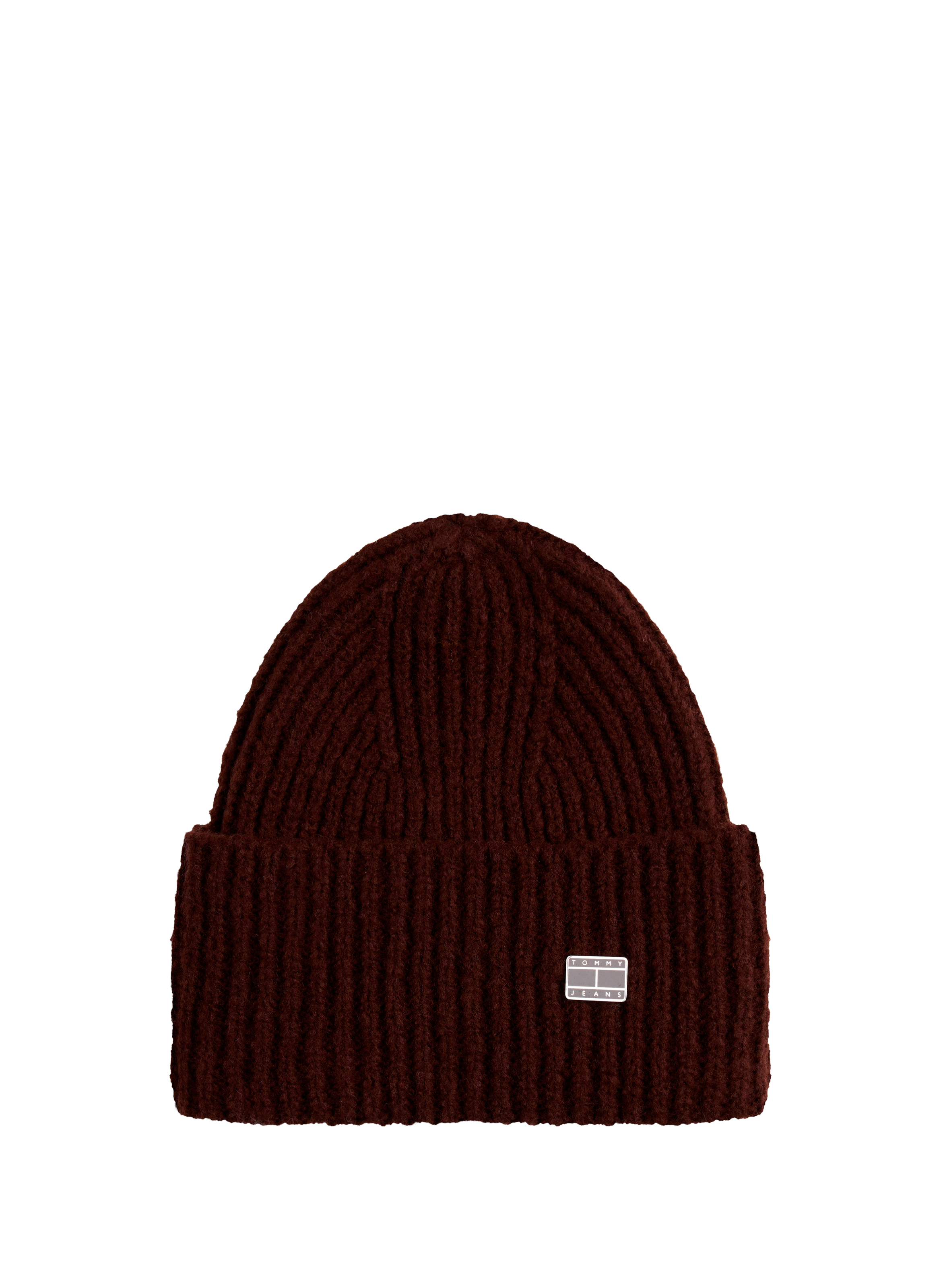 TOMMY HILFIGER Wool blend knitted hat Brown
