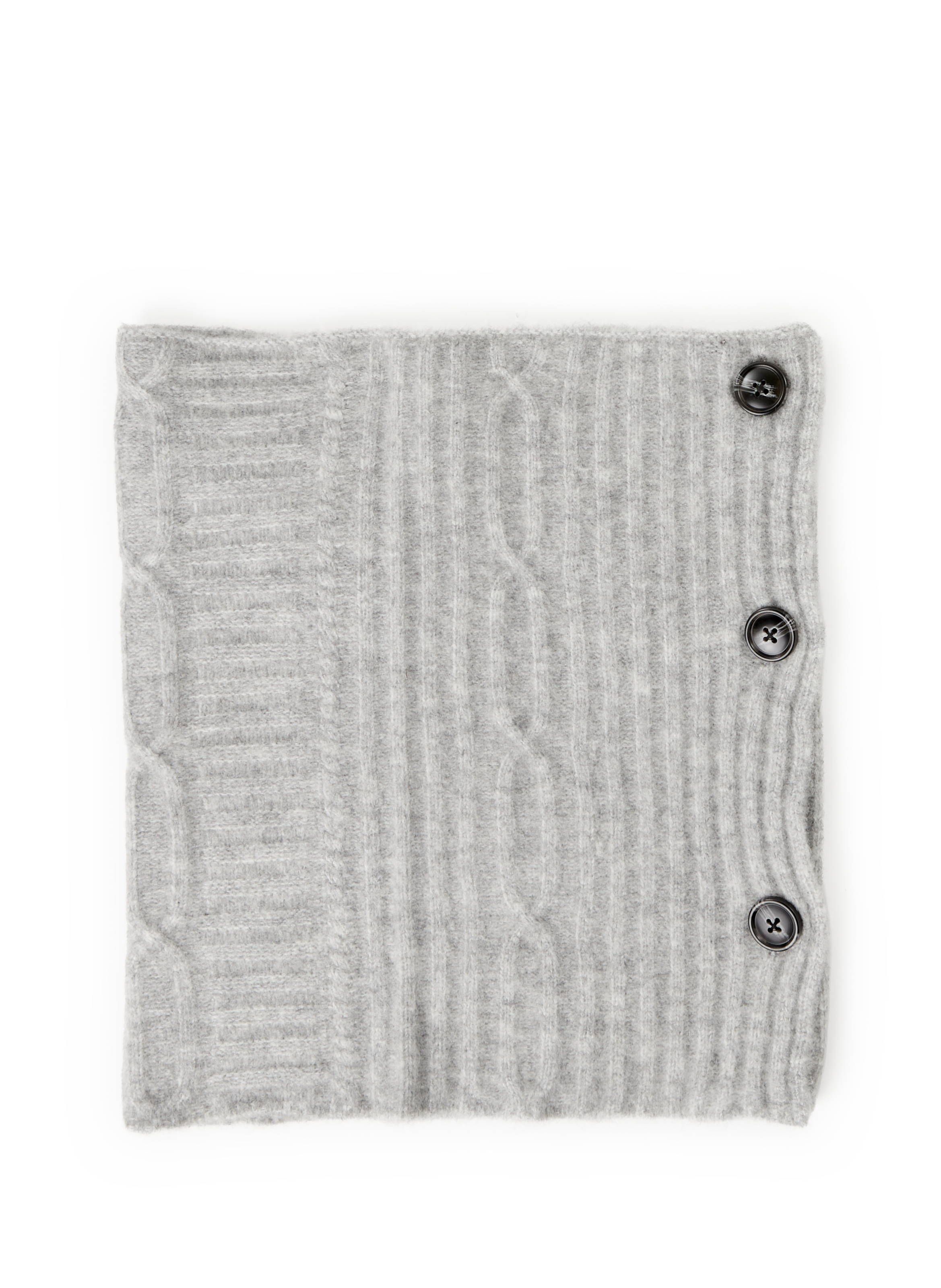SUNCOO Ribbed Avoriaz plastron scarf Grey