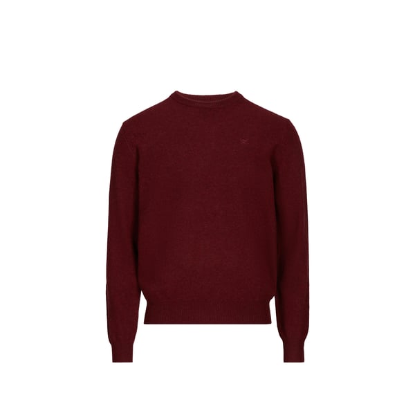 Hackett Pull En Laine In Burgundy