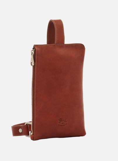Sac banane en cuir de vachette IL BISONTE Sac banane en cuir de vachette IL BISONTE