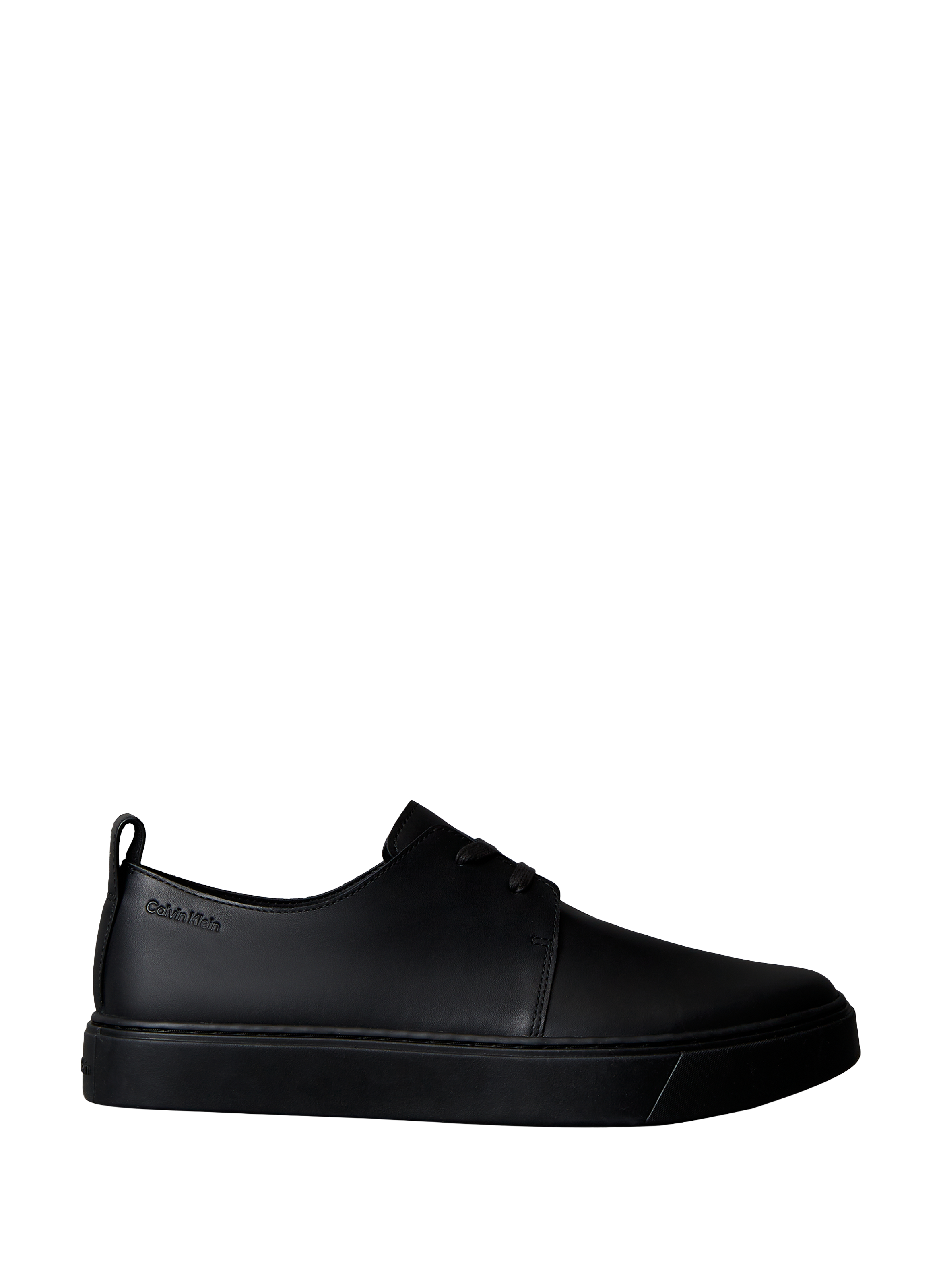 Baskets basses en cuir lisse CALVIN KLEIN Noir