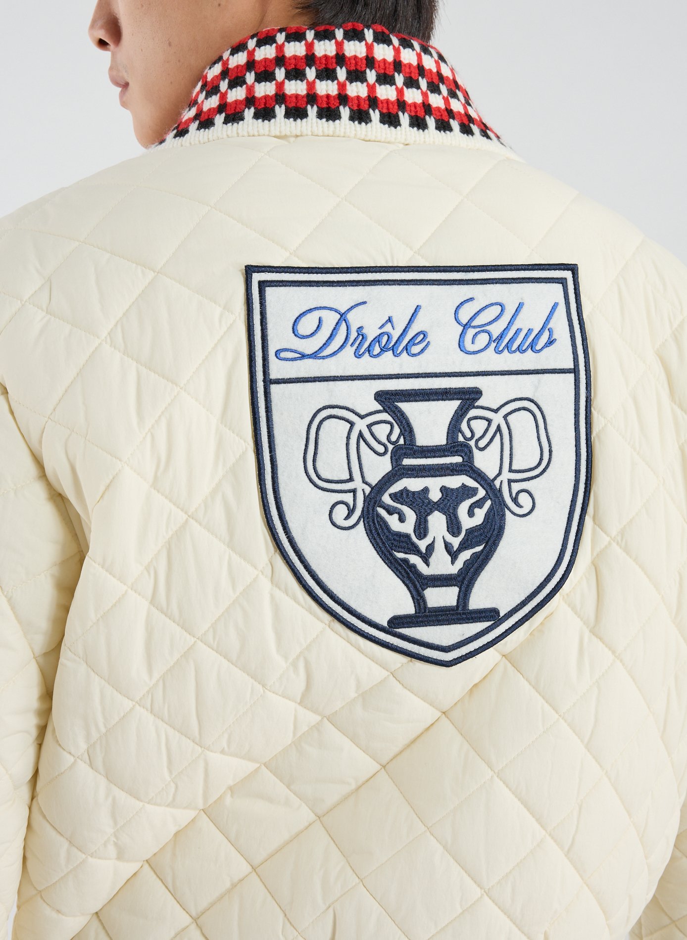 Quilted jacket with classic collar DROLE DE MONSIEUR Beige