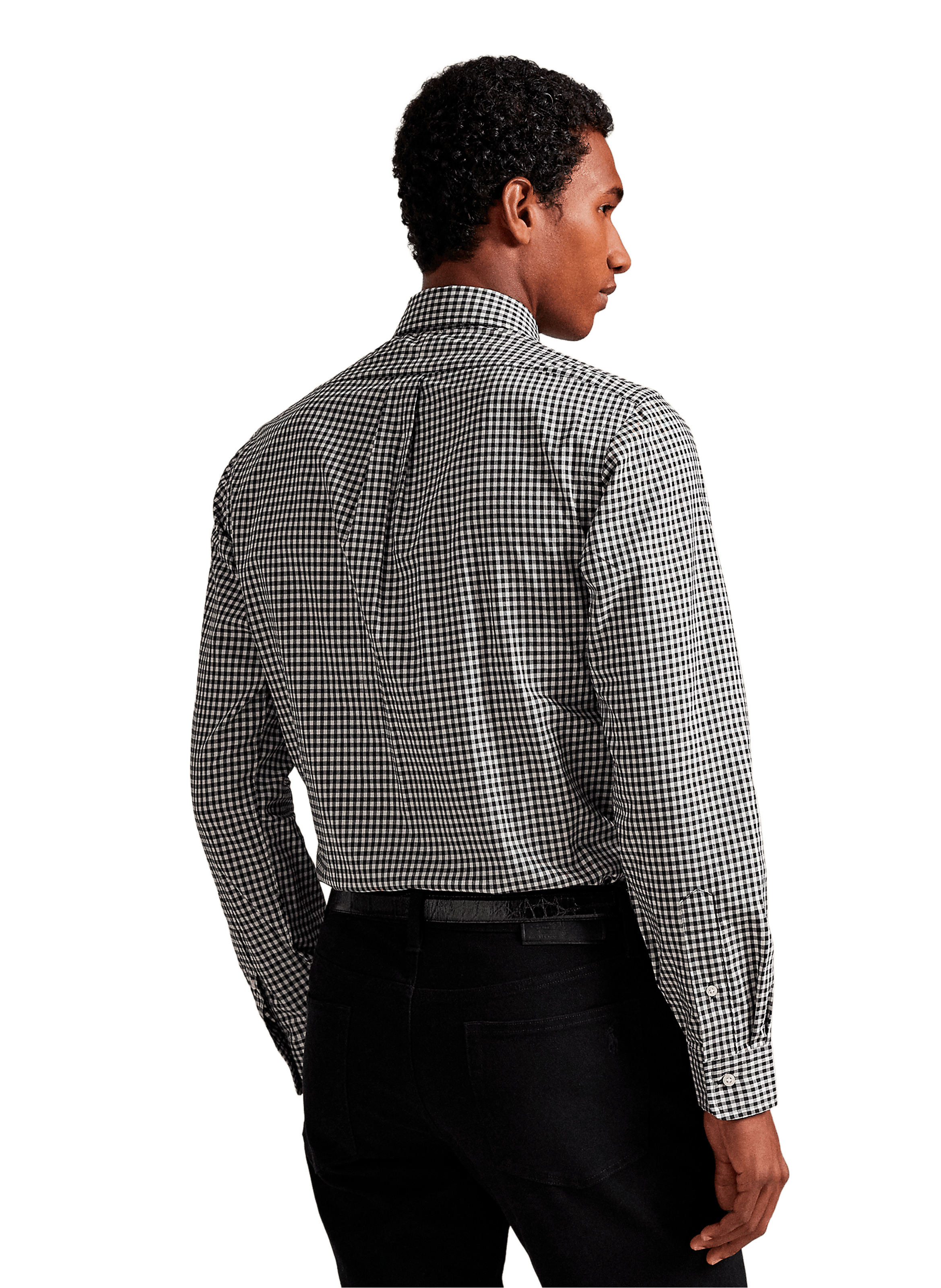 Chemise col américain à carreaux en coton POLO RALPH LAUREN Multicolore