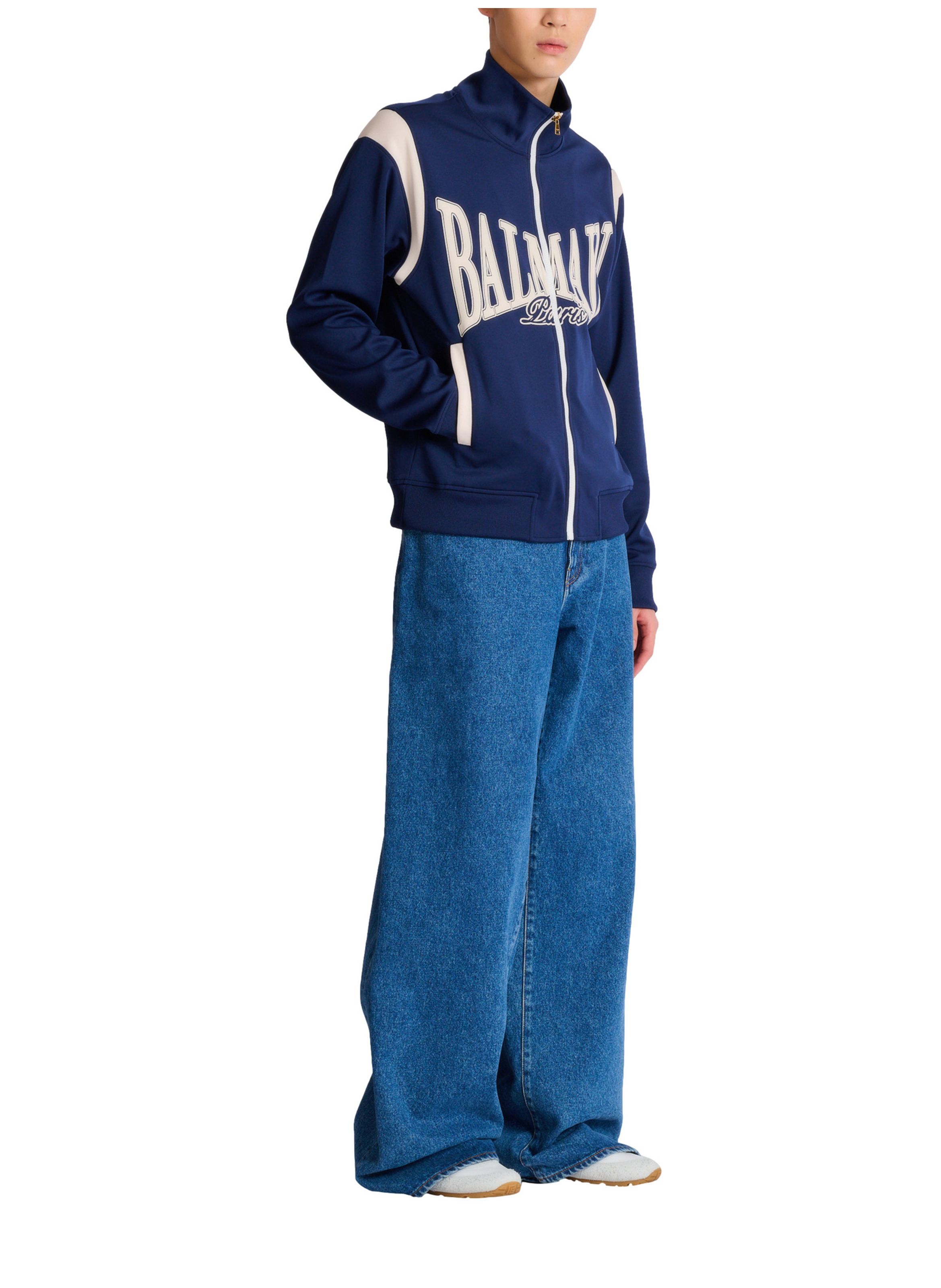 Veste sportive zippée balmain college BALMAIN Bleu