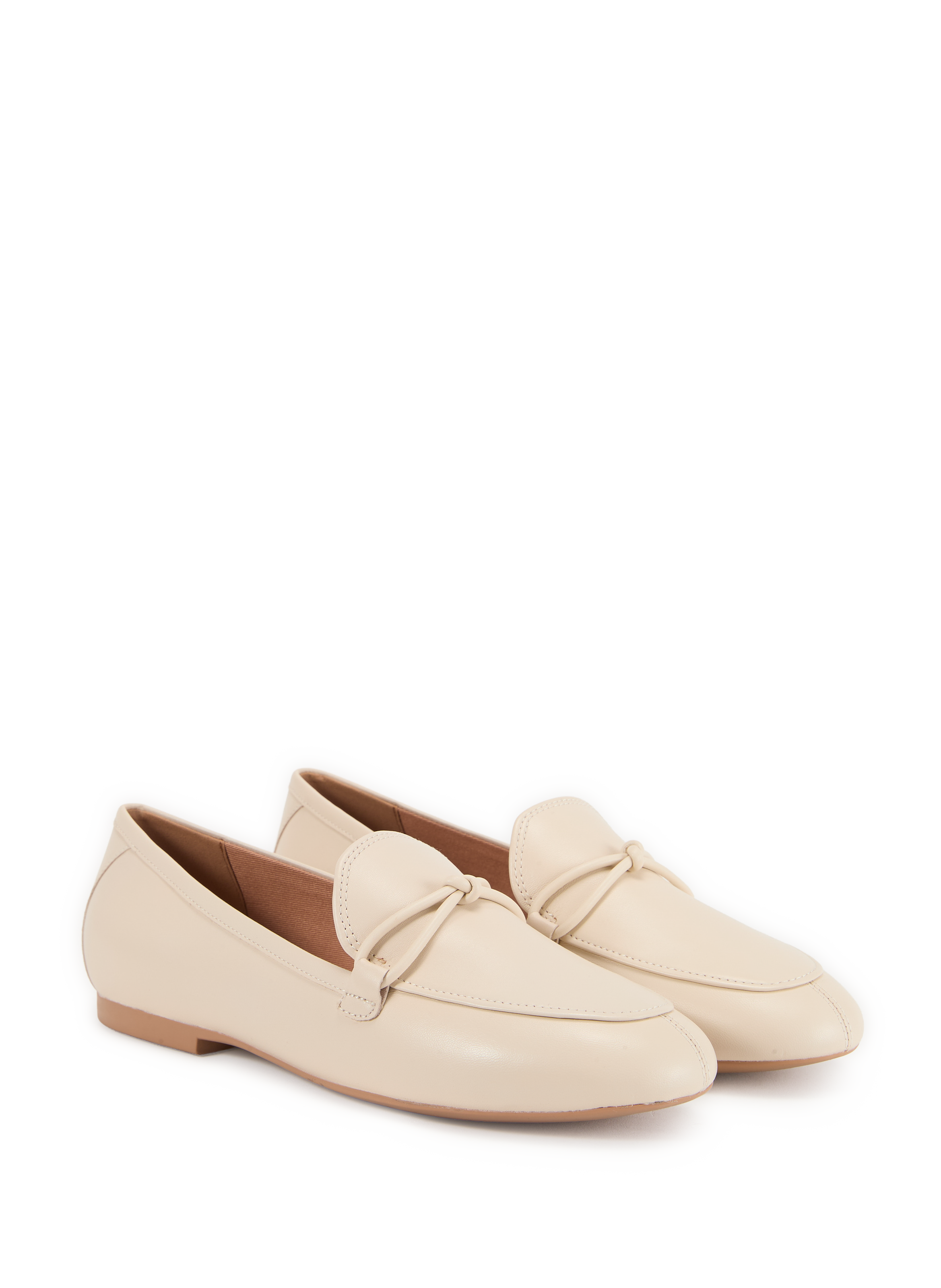 New Palmaria leather moccasins GEOX Beige