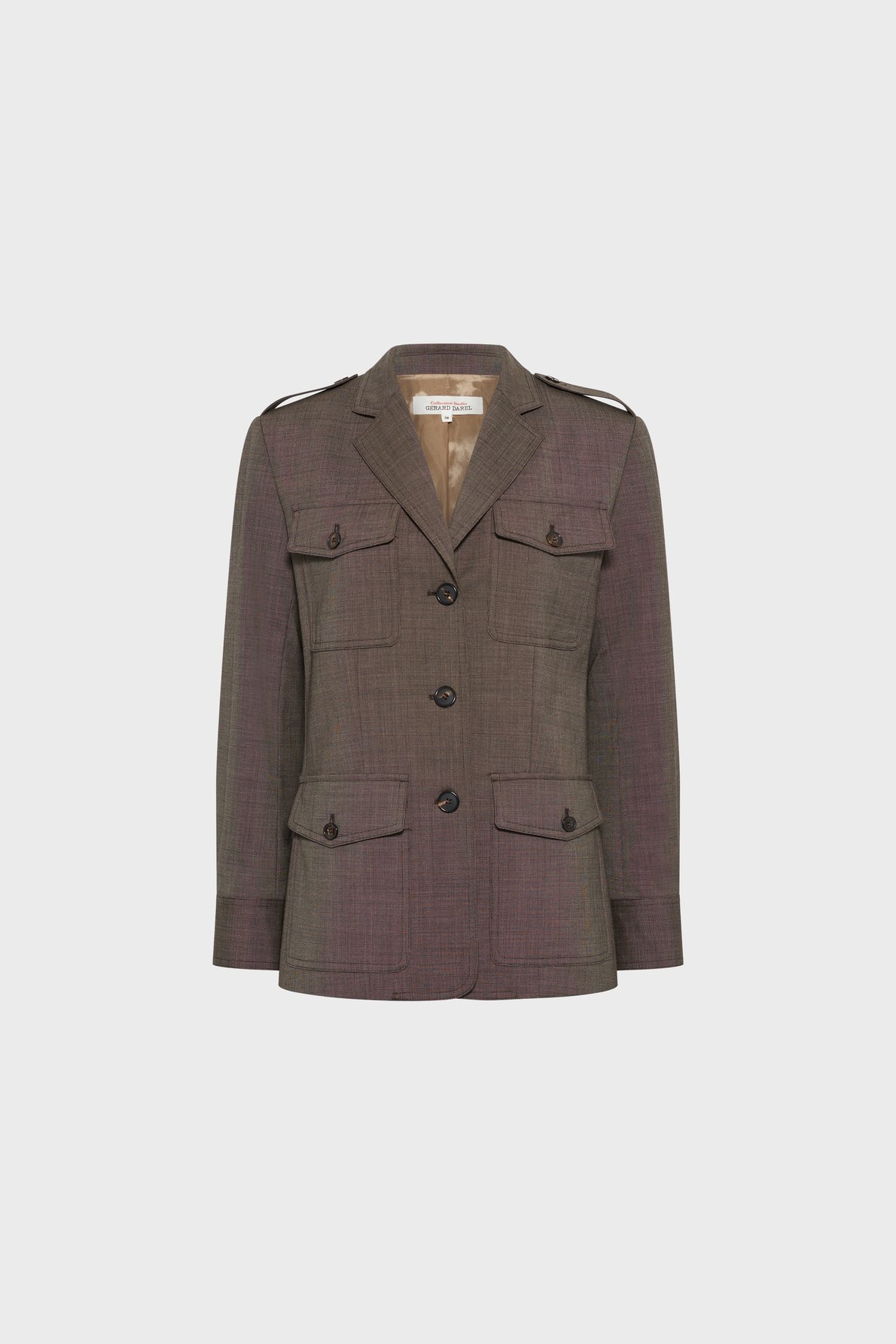 Saharienne imprimé fil à fil - tallie GERARD DAREL Marron