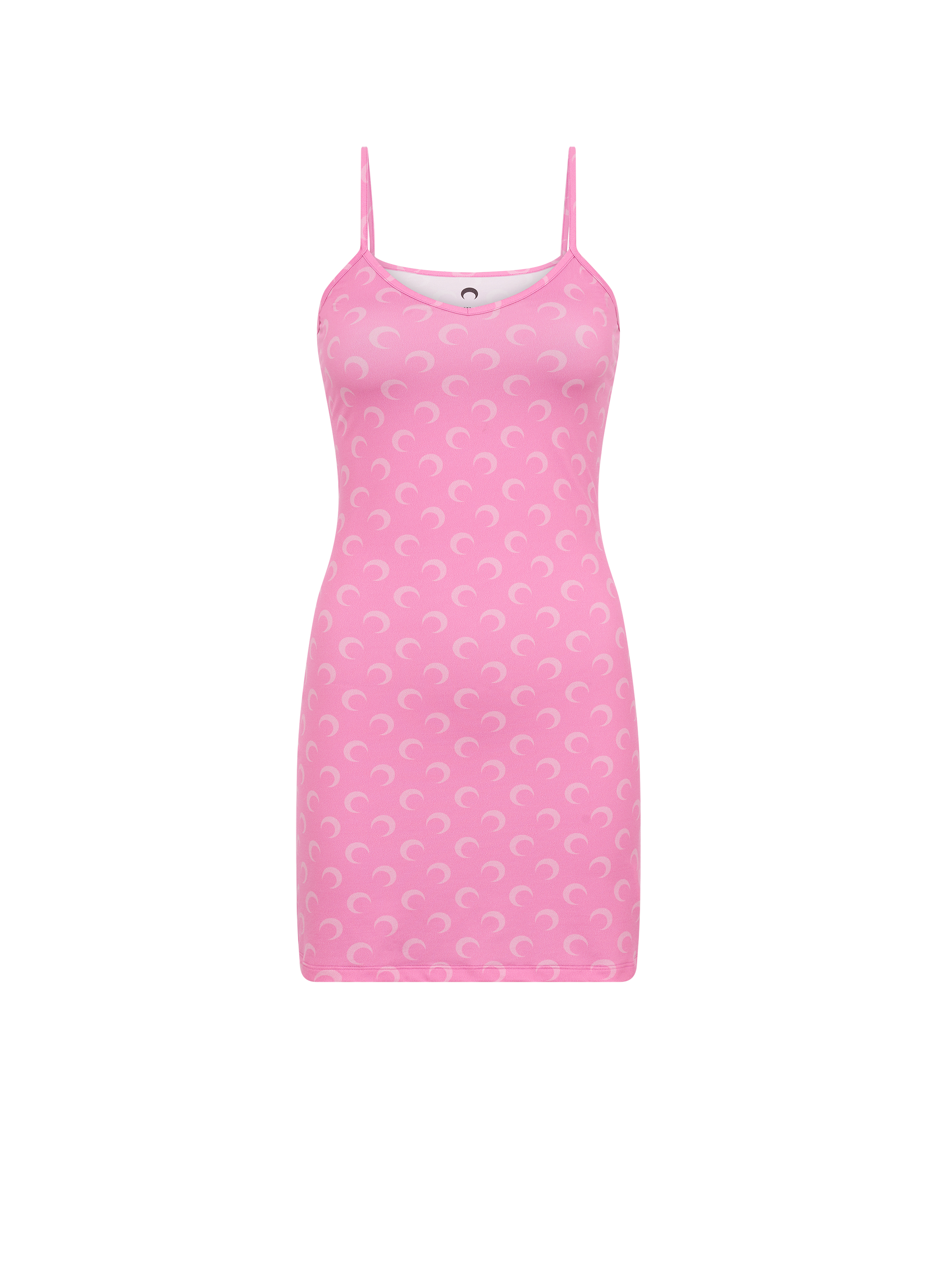 Moon printed jersey straps mini dress MARINE SERRE Pink