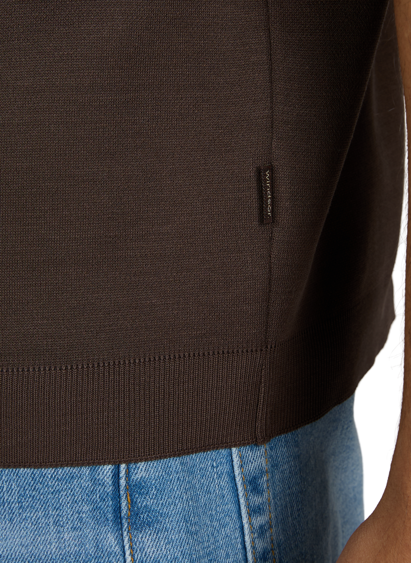 Classic Cotton T-Shirt WINDSOR Brown