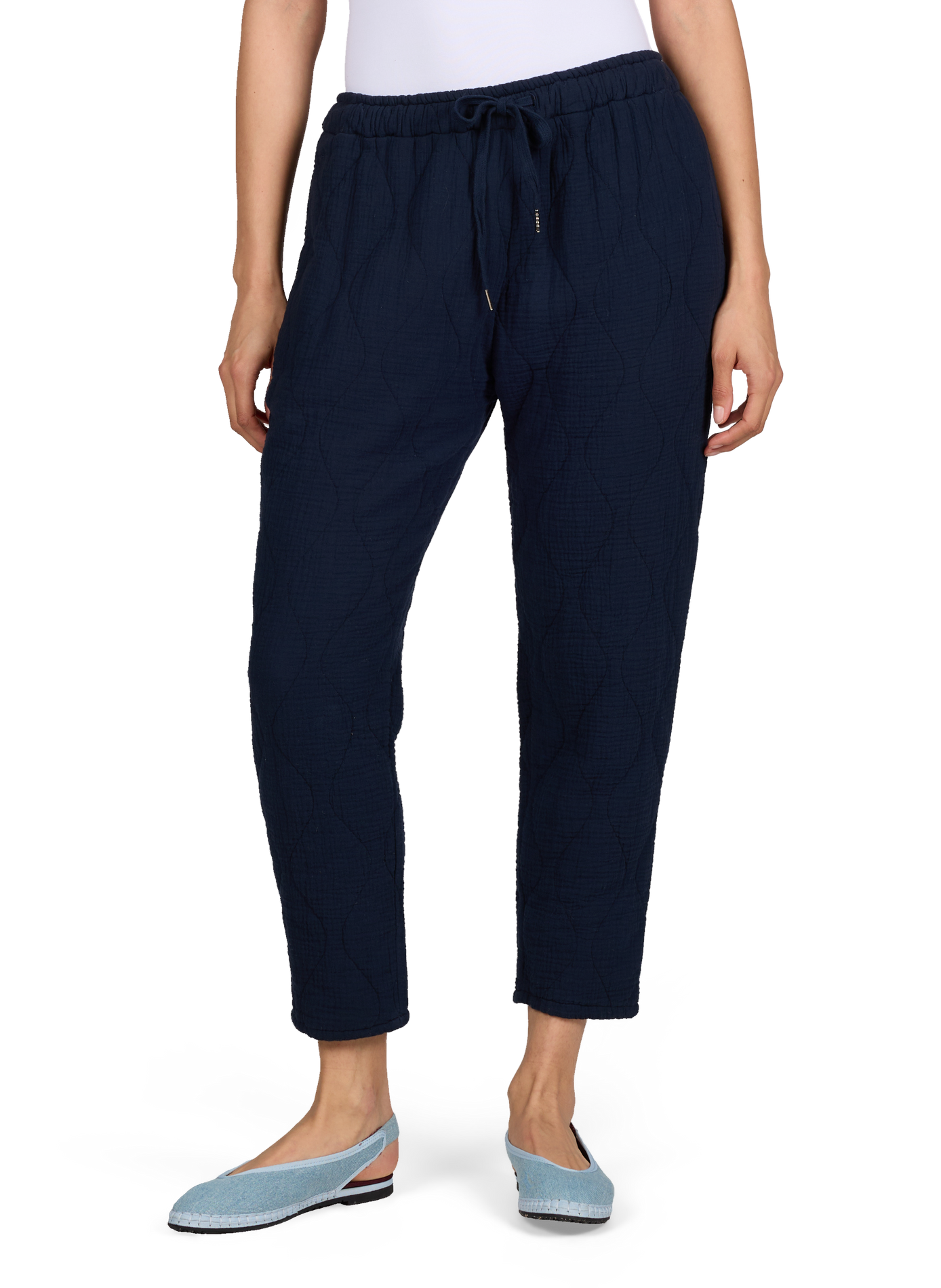 Quilted cotton Boston pants AOKYANOS Blue