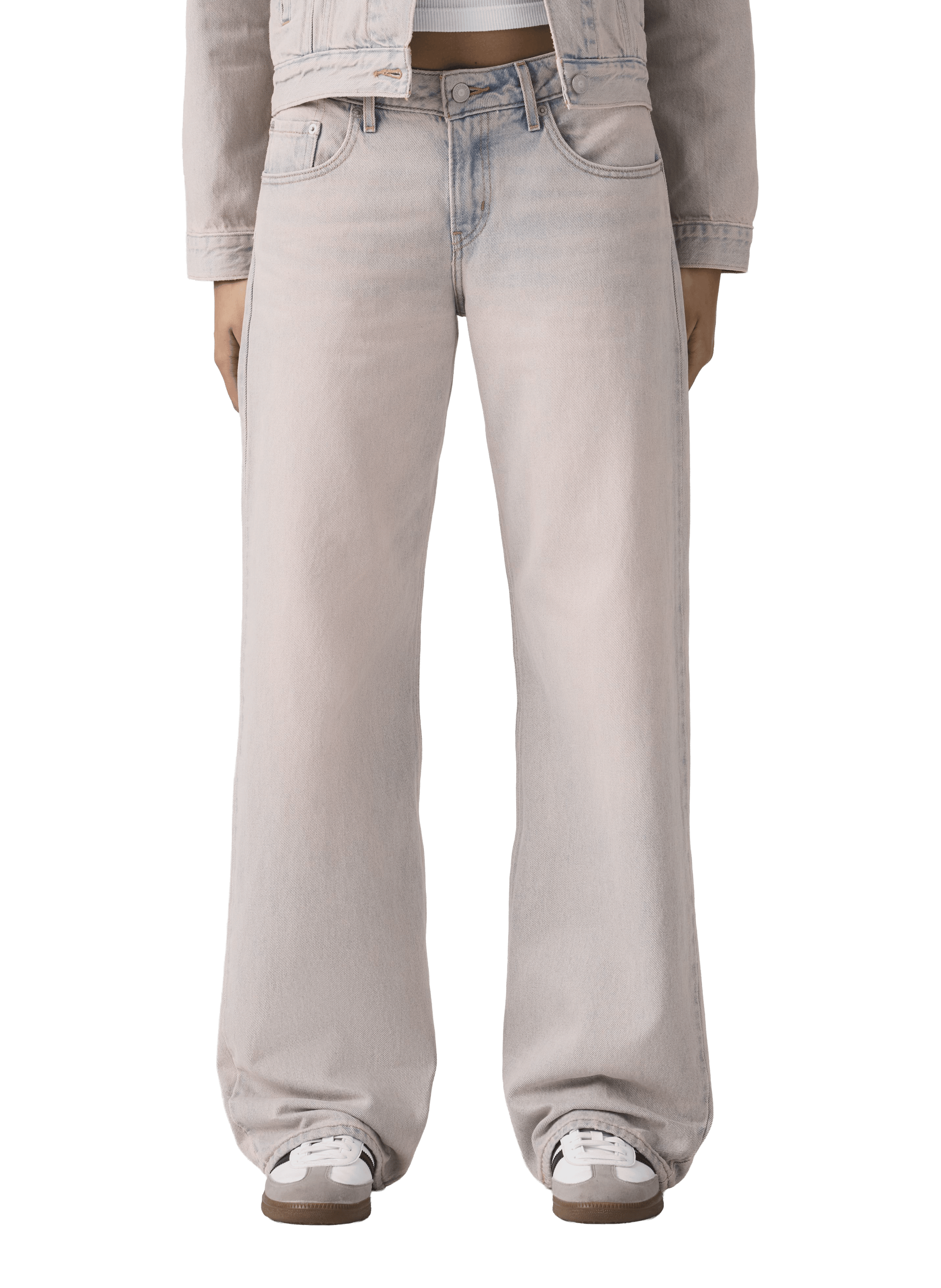 Straight cotton jeans LEVI'S Pink