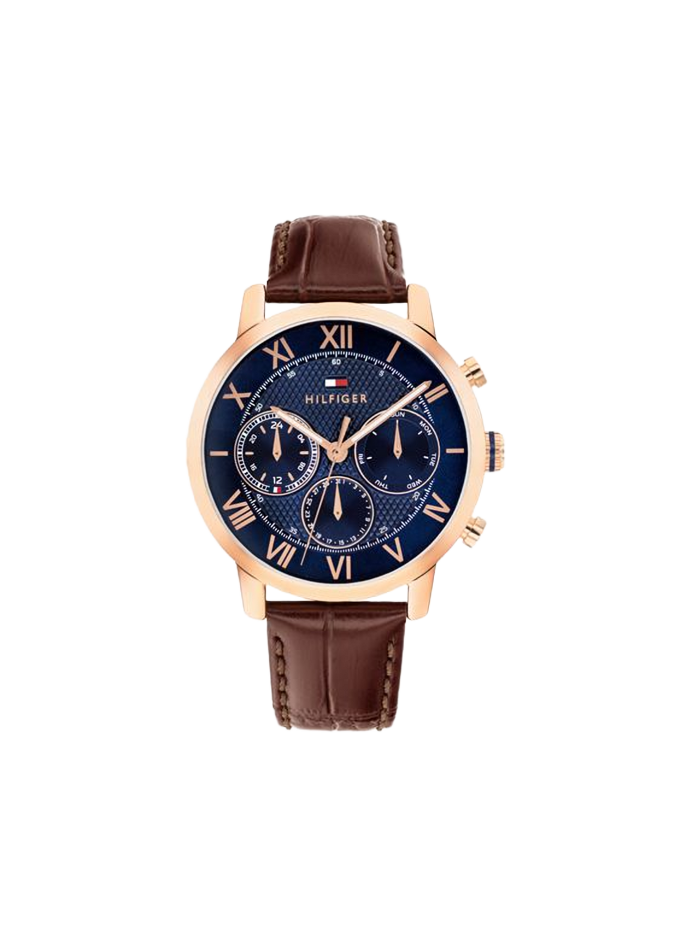 Montre quartz Th-oxford en cuir TOMMY HILFIGER MONTRES Marron