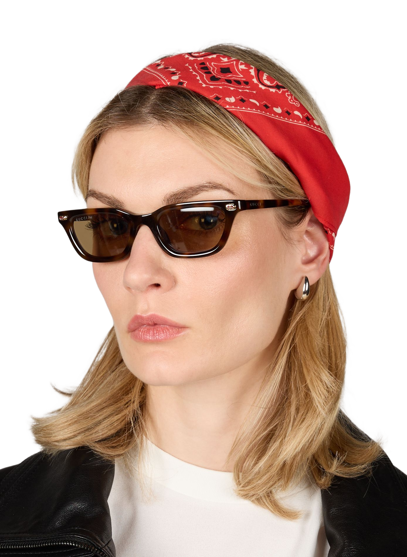 Cotton Alambra scarf SUNCOO Red