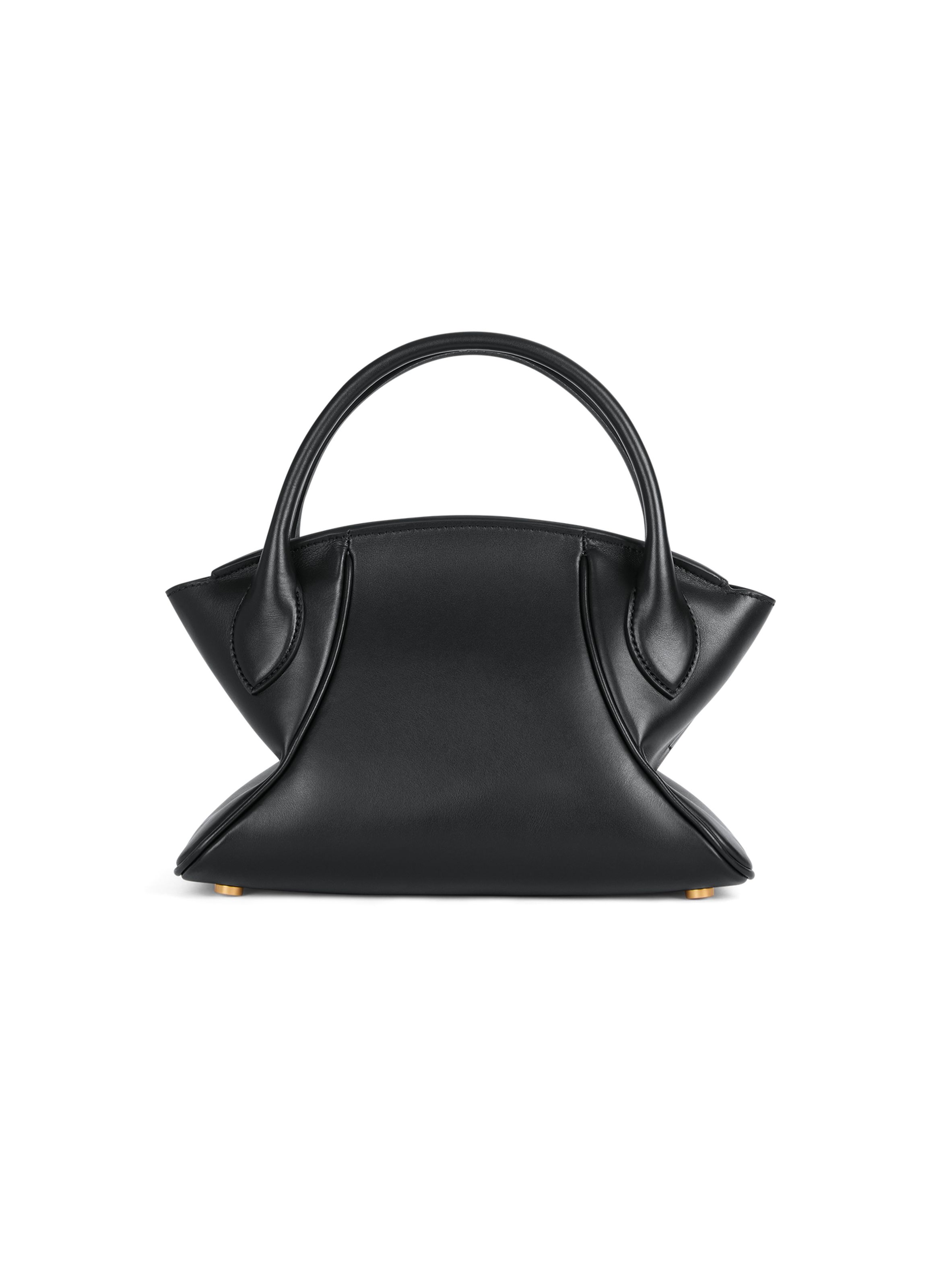 Sac pulse day small en cuir lisse BALMAIN Noir