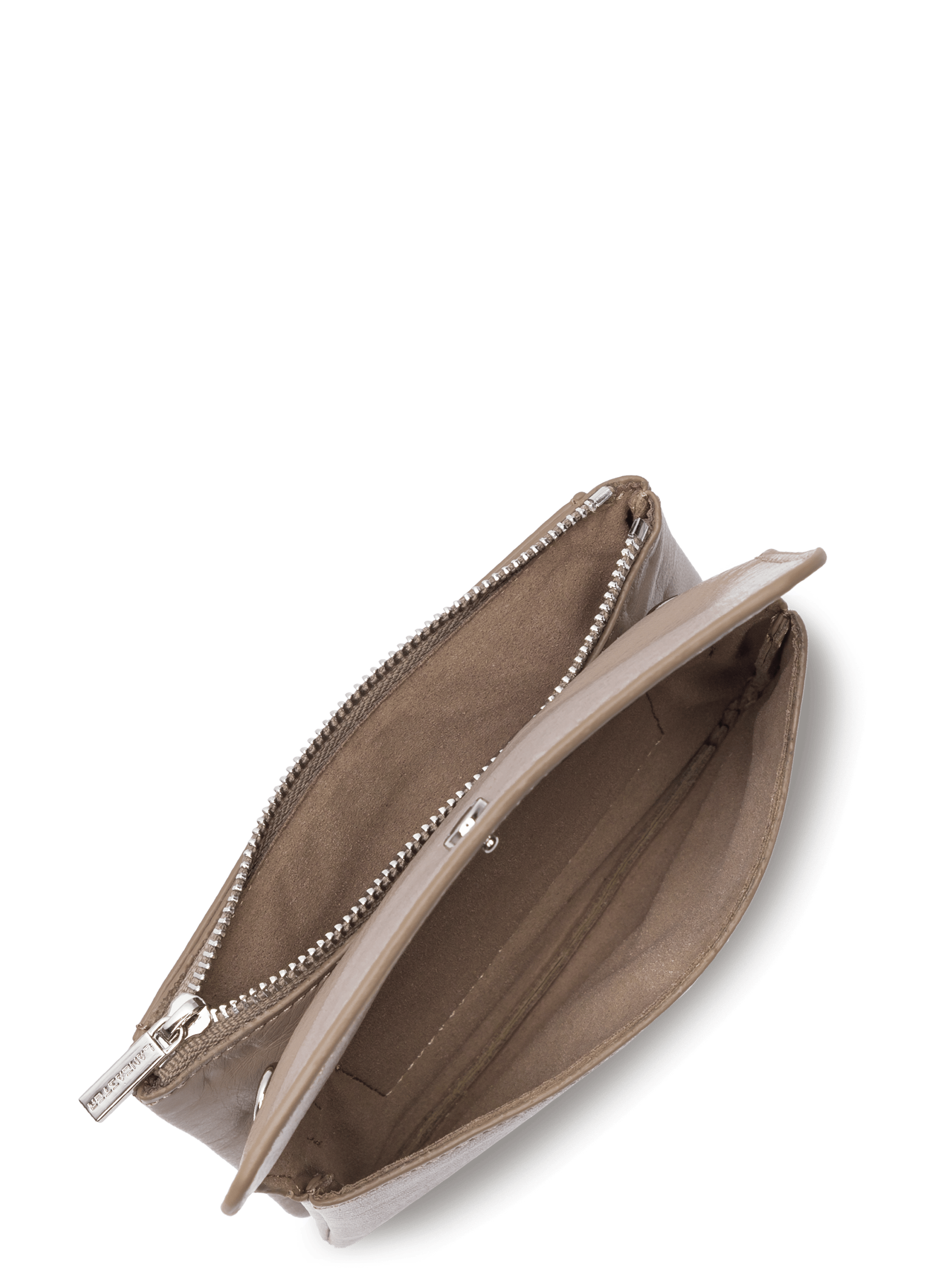 Petit double pochette - soft pm LANCASTER Gris