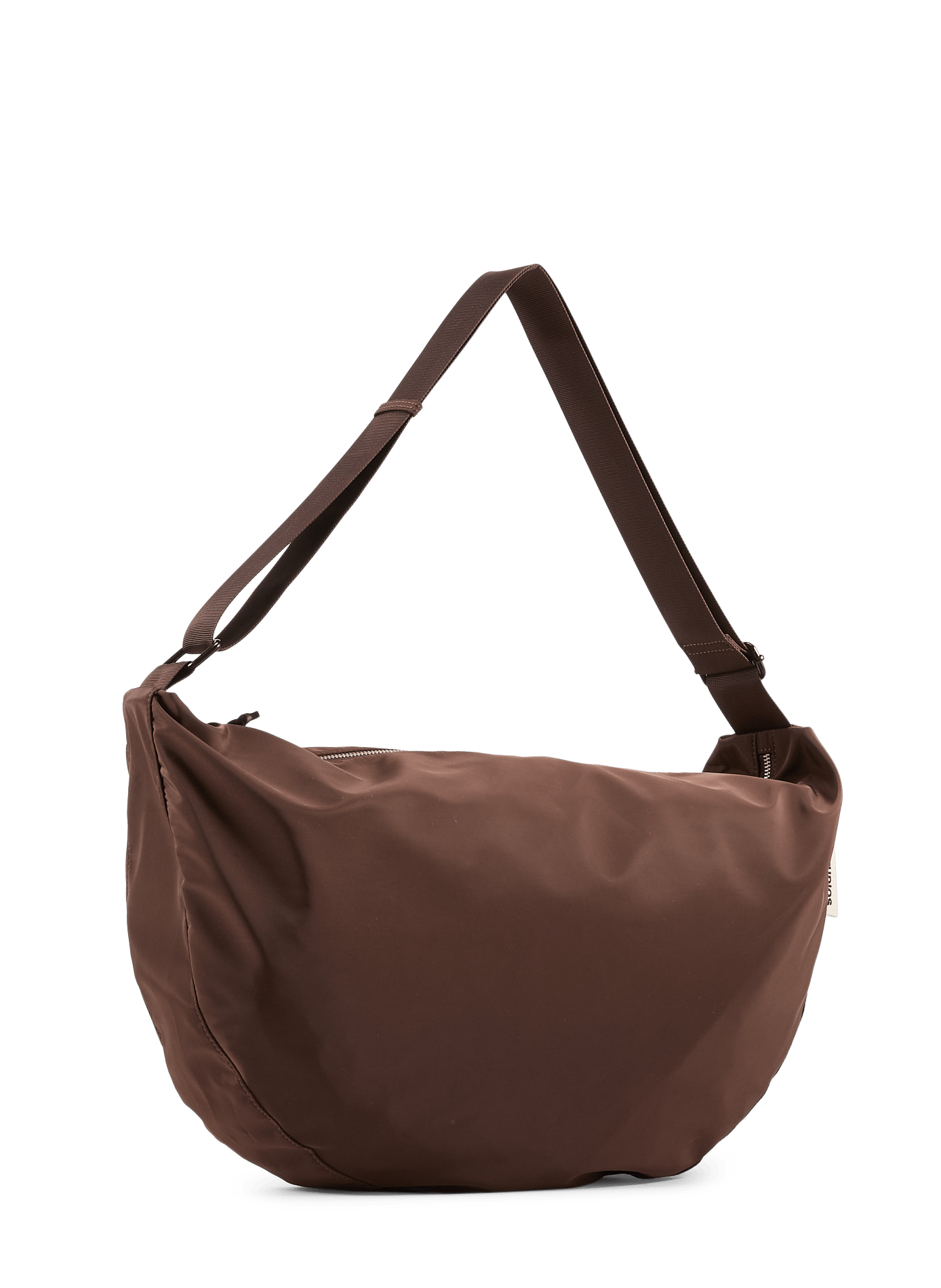 Sac zip porté croisé AY STUDIOS Marron