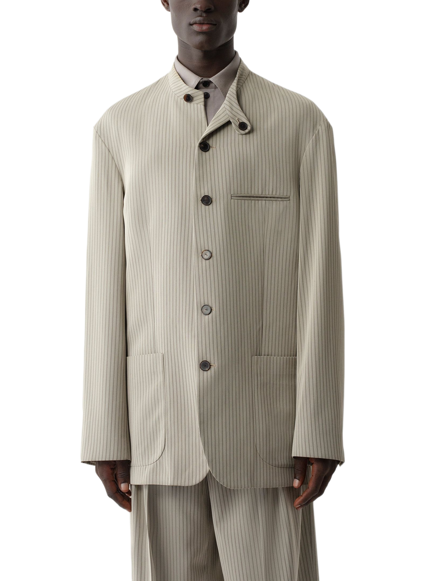 Lightweight Augustus jacket with high collar CALVIN KLEIN COLLECTION Beige