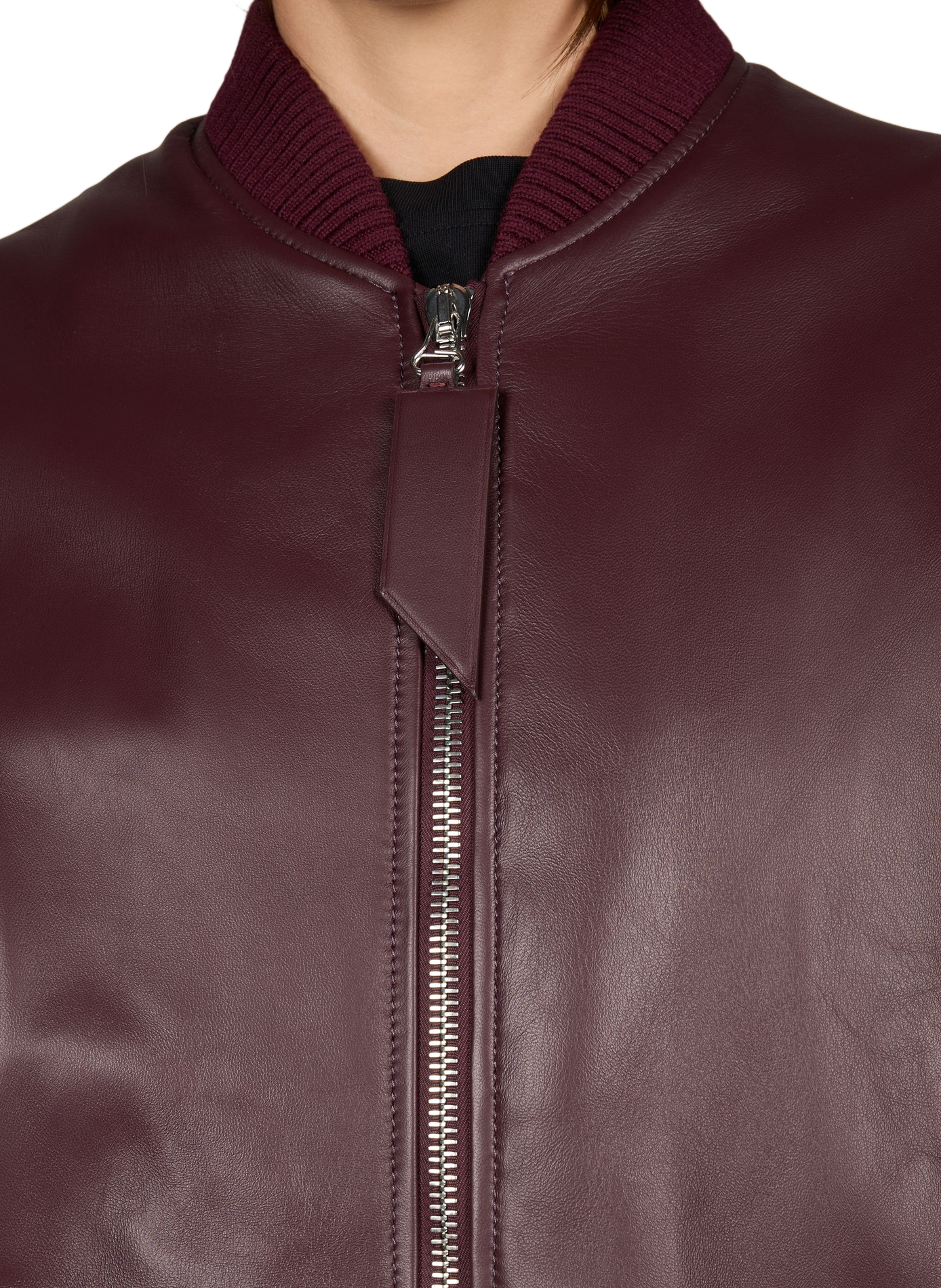 Veste oversize en cuir  THE ATTICO Rouge