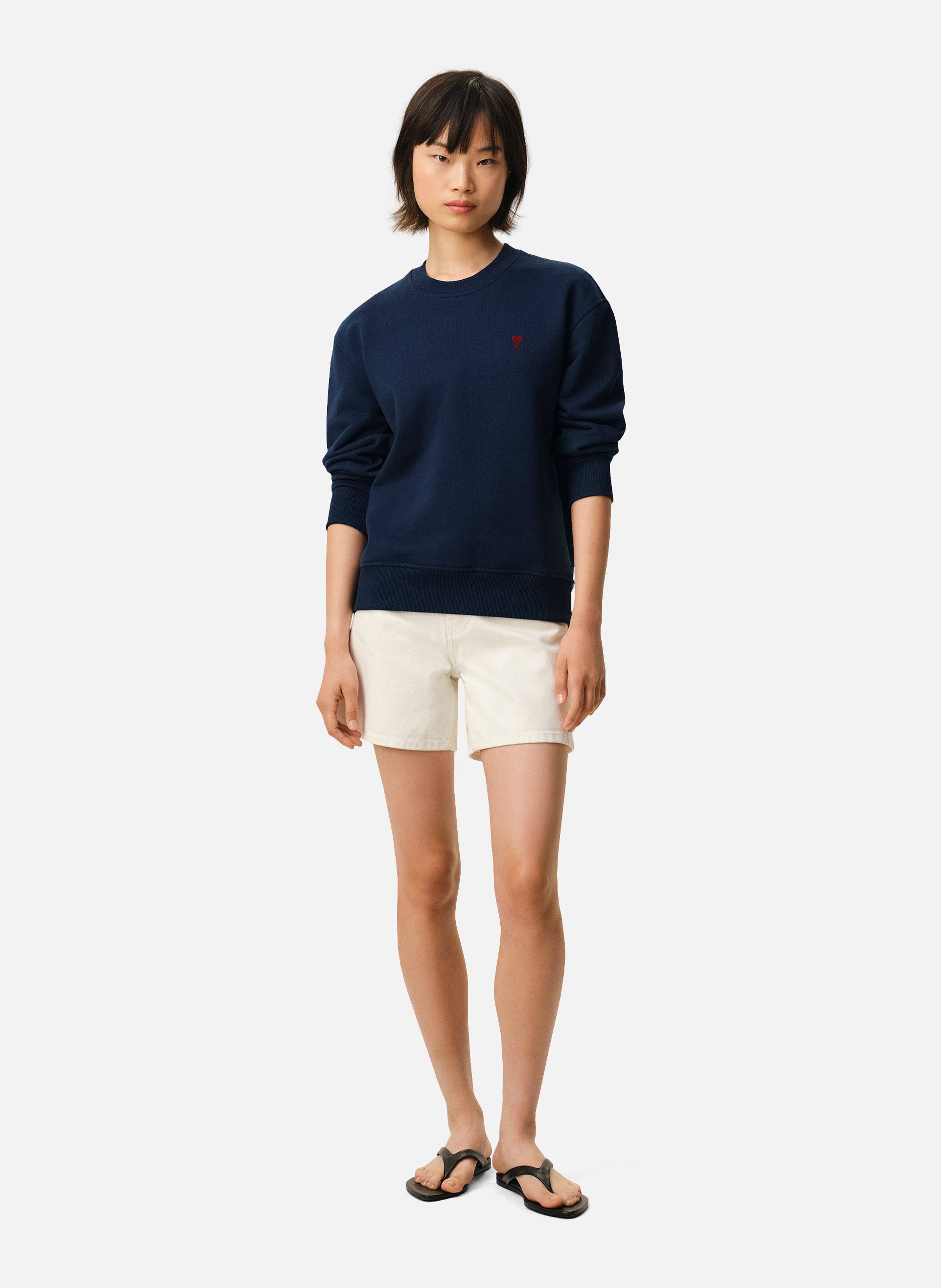 Sweatshirt ami de coeur rouge unisexe AMI PARIS Bleu