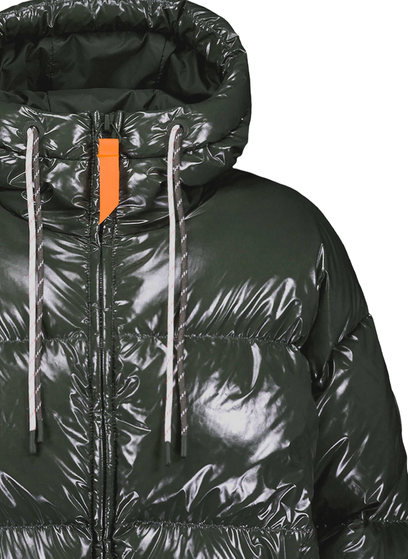 NINE patent puffer jacket with adjustable hood | Green GERTRUDE Women