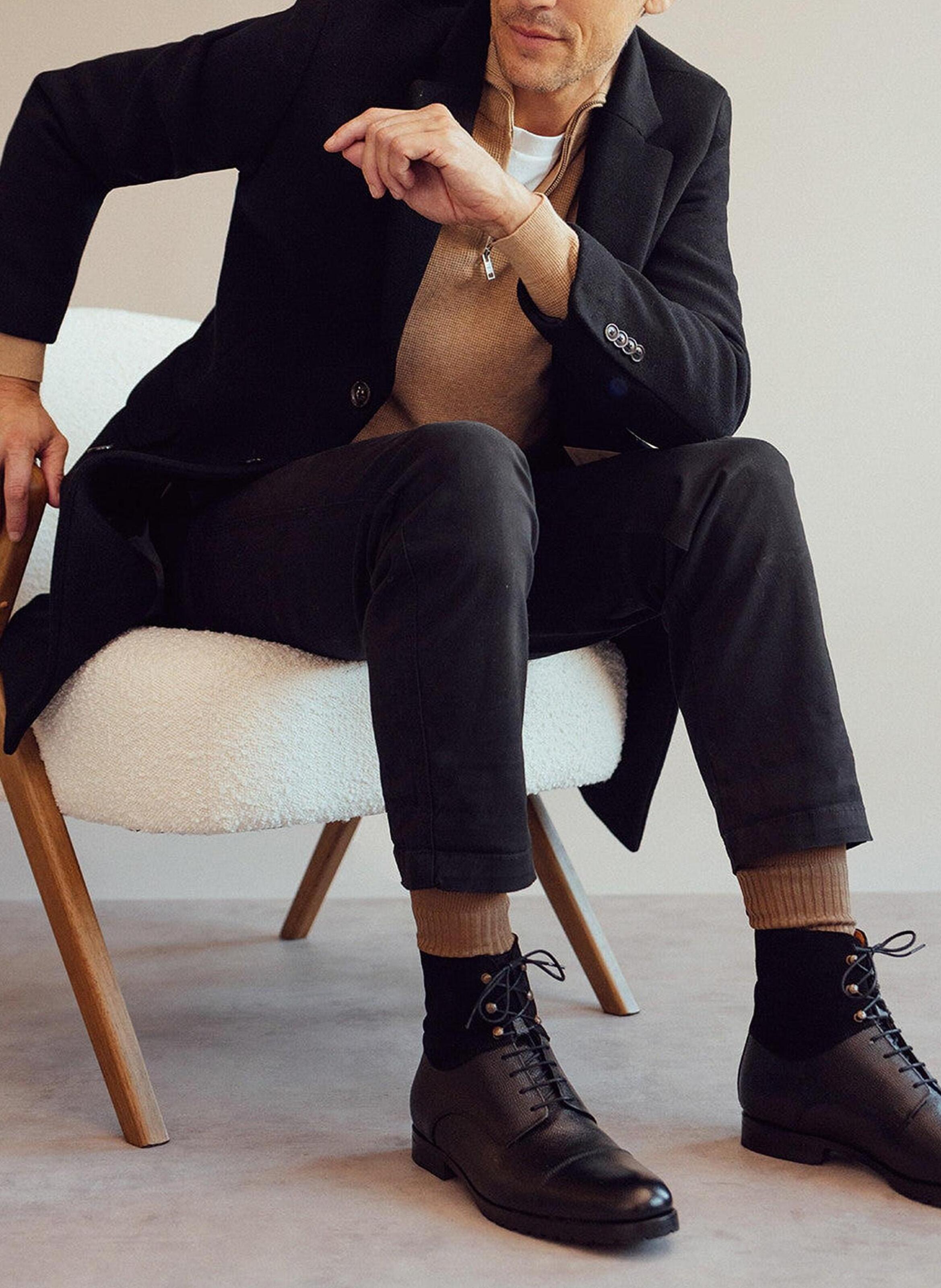 Bottines cuir grahams FINSBURY Noir