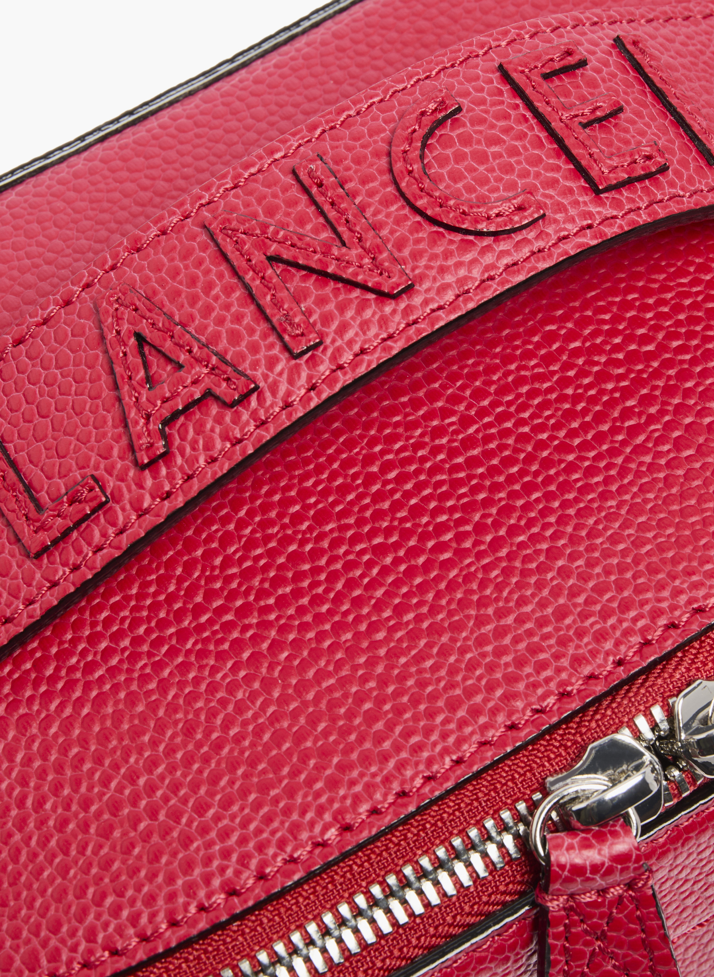 Ninon-toilettas van Lancel in kalfsleer met korrel & glad LANCEL Rood