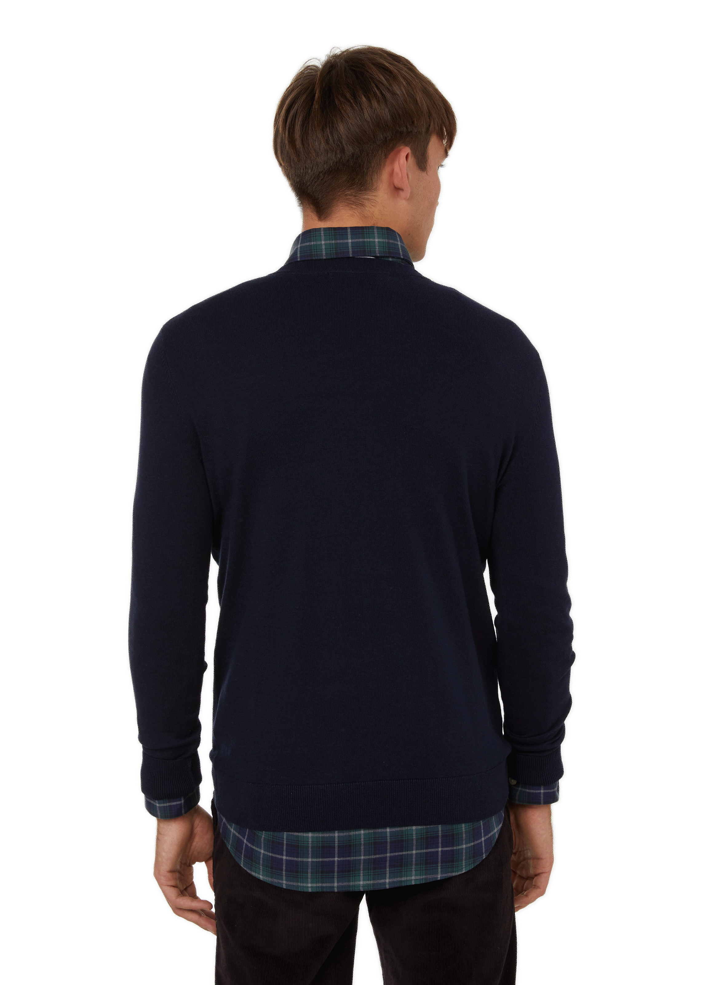 Pull en coton pima SELECTED Bleu