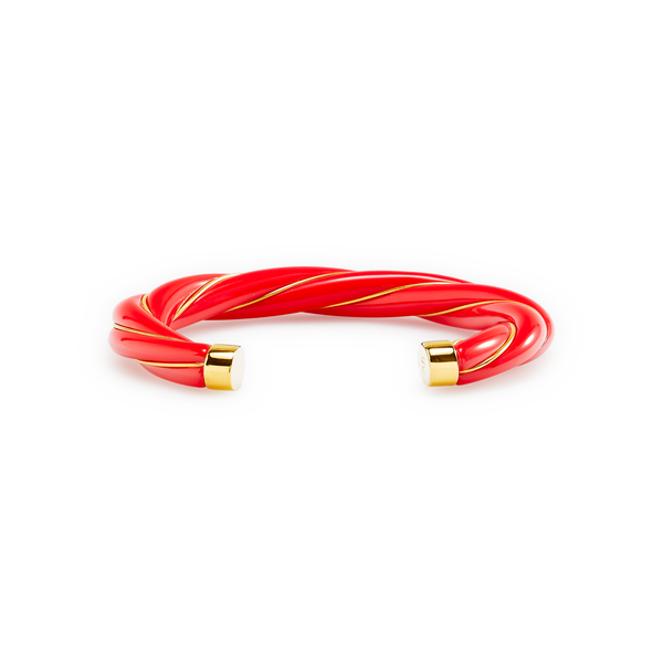 Aurelie Bidermann Twisted Bracelet In Red