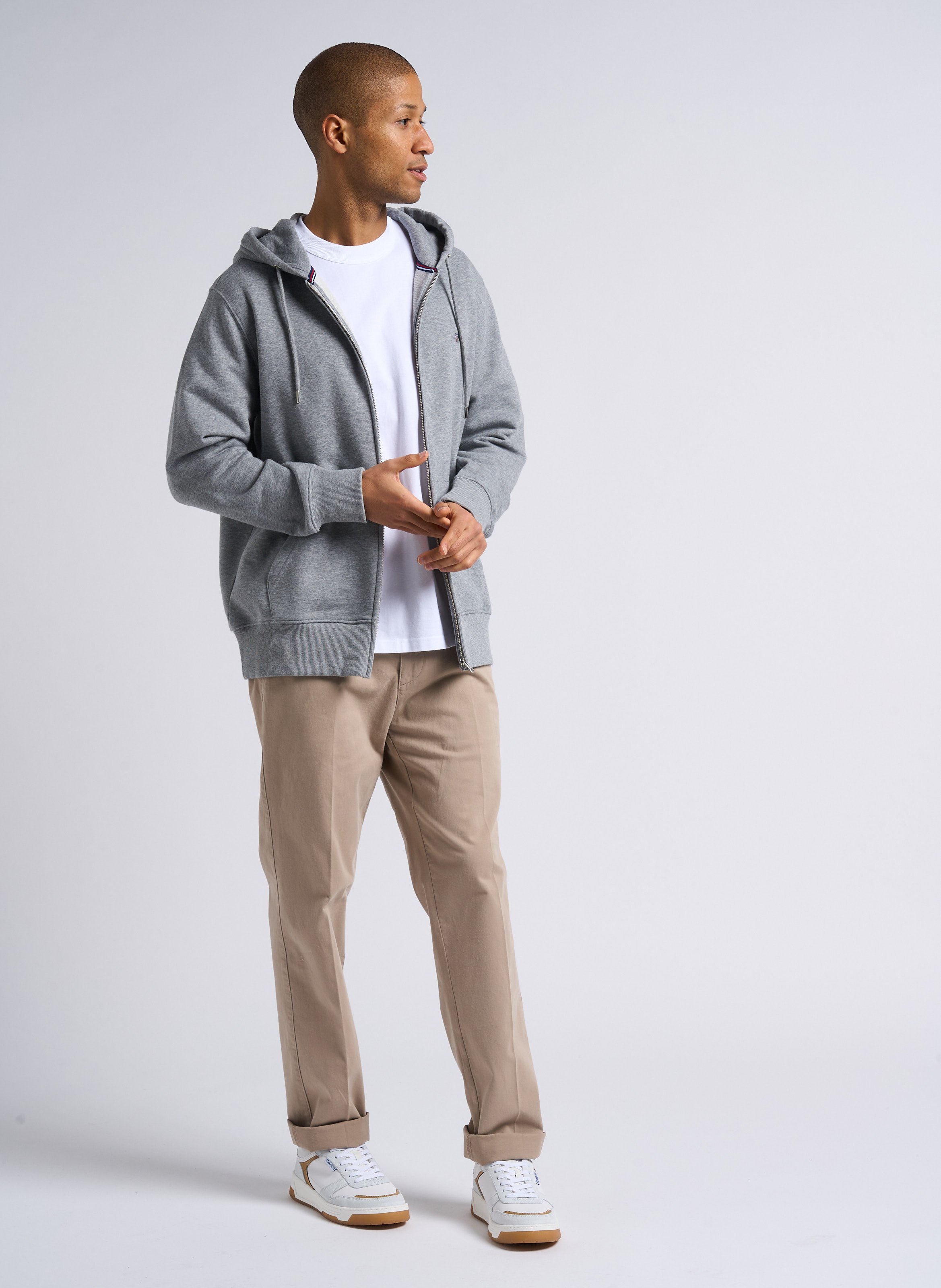 Tee-shirt droit ras du cou en coton bio callac ARMOR-LUX Blanc