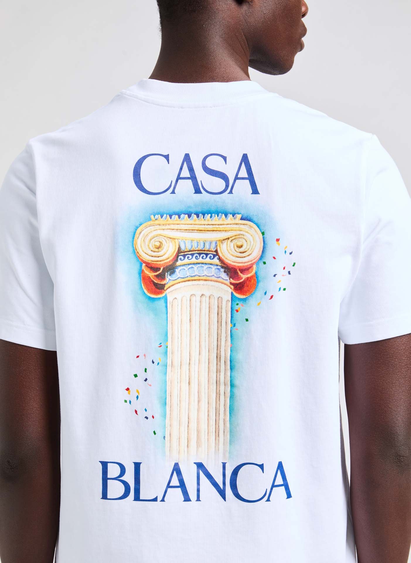 T-shirt The Column CASABLANCA PARIS White