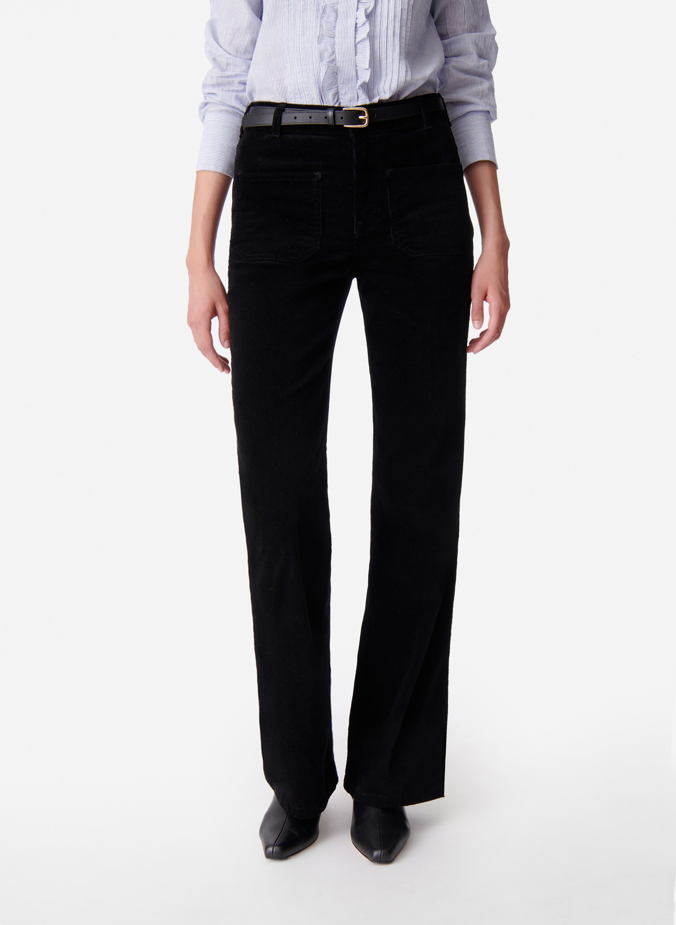 Pantalon flare dompay Noir