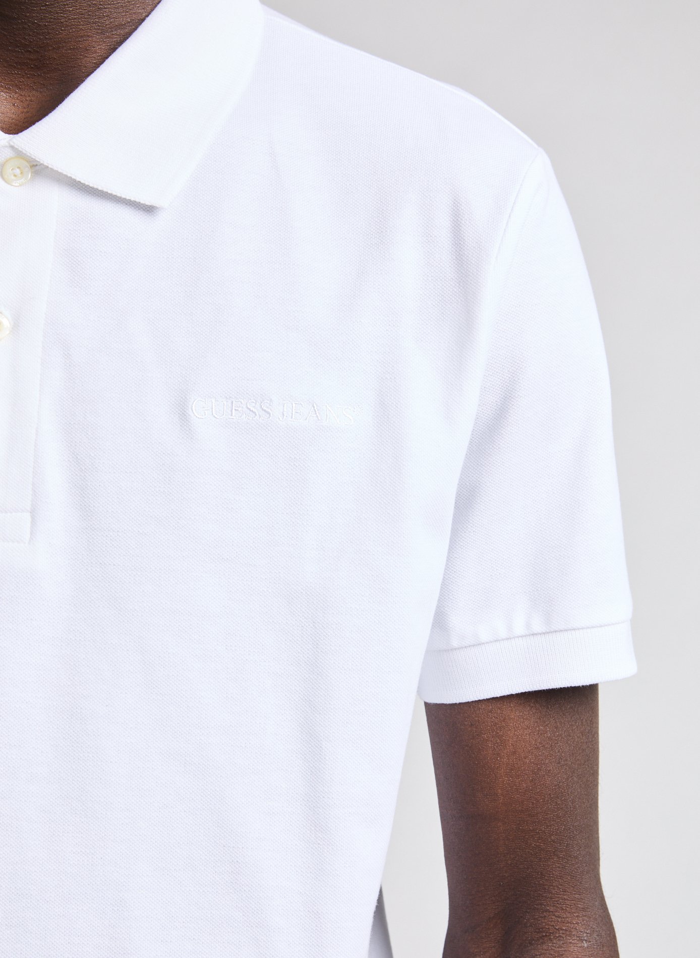 Polo en coton  GUESS Blanc