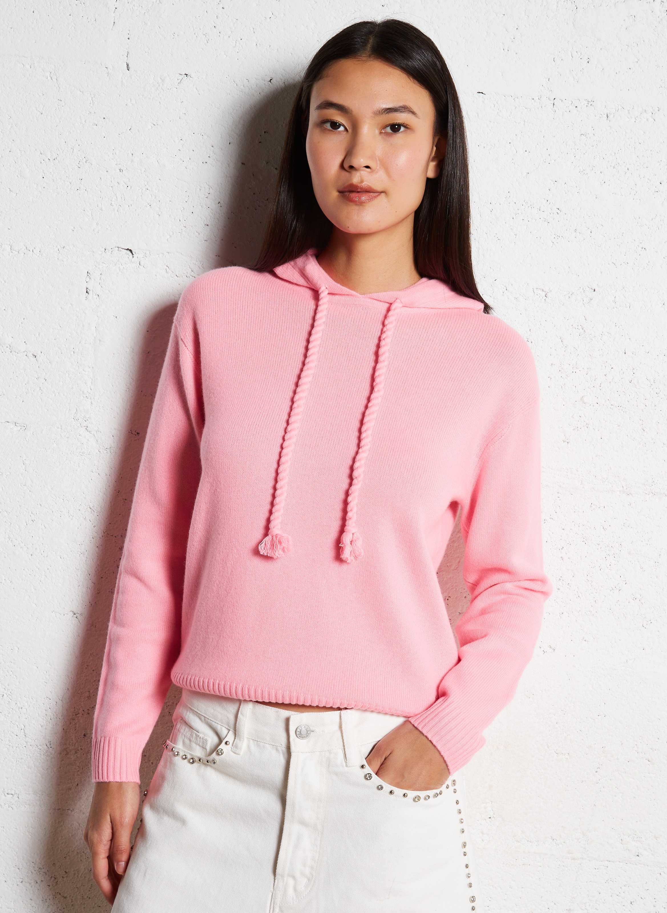 Pull oversize en cachemire bakia KUJTEN Rose