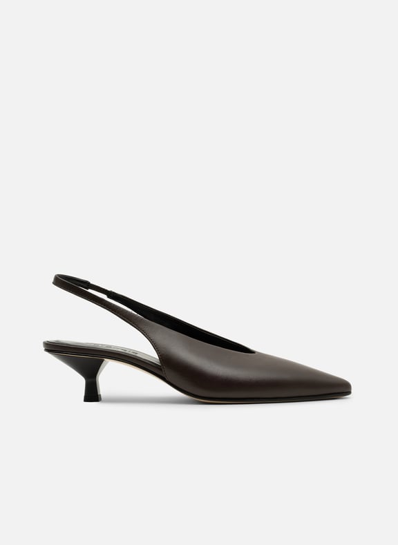 Sling back elki en nappa Marron by PARALLELE PARALLELE Sling back elki en nappa Marron