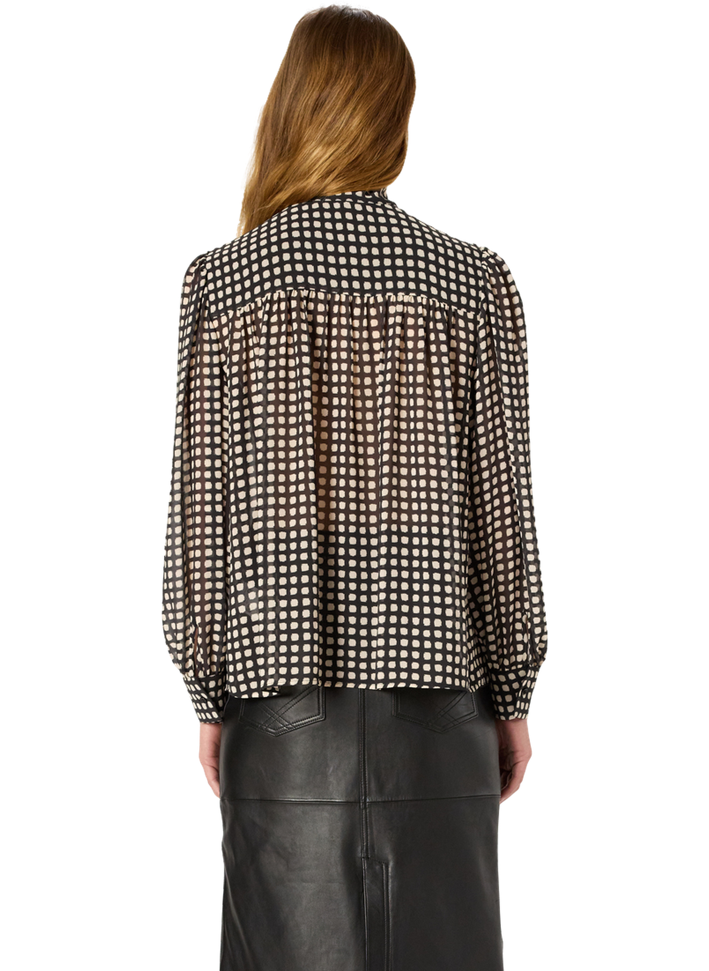 Chemise à pois graphiques - alisha GERARD DAREL Noir