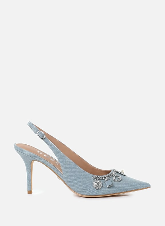 Escarpins en jean Naska Bleu by GUESS GUESS Escarpins en jean Naska Bleu