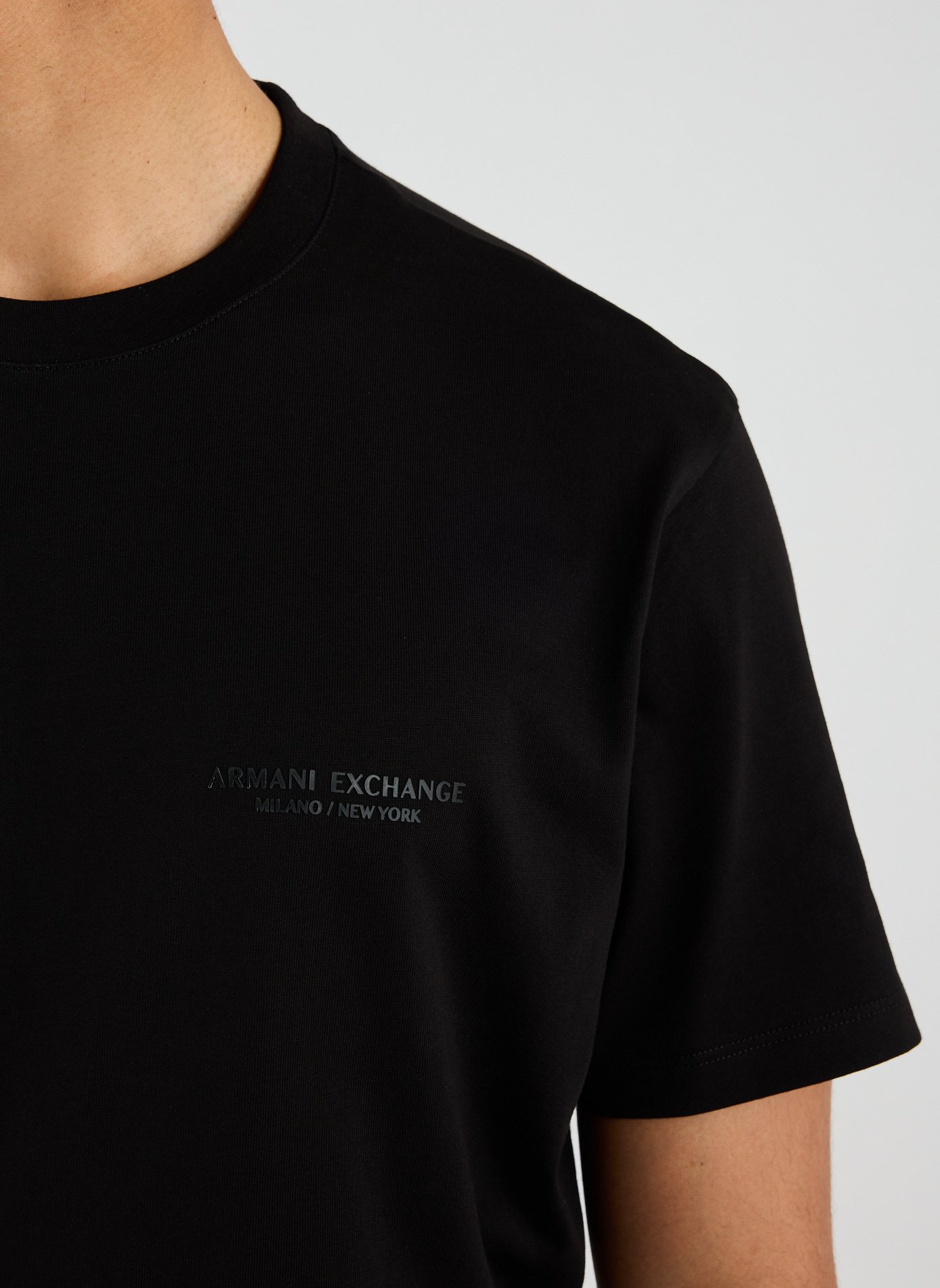 T-shirt en coton ARMANI EXCHANGE Noir